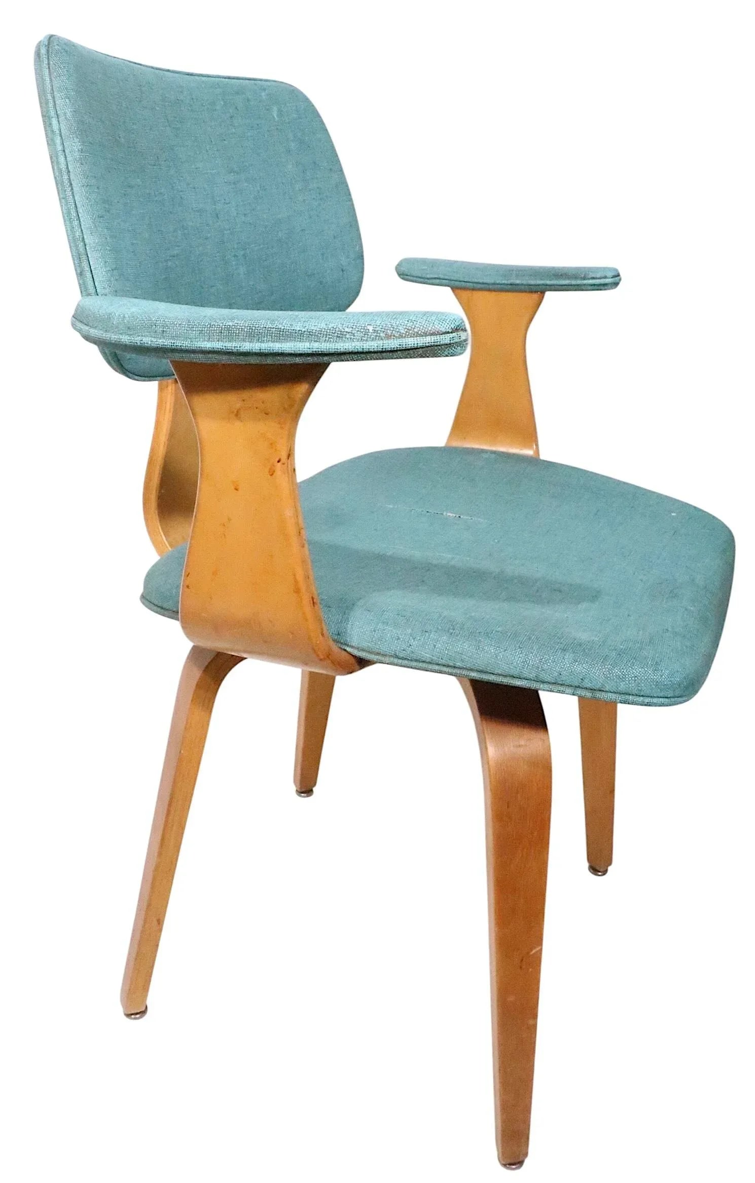 Pr. Mid Century Bentwood Chairs by Joe Atkinson for Thonet - 13