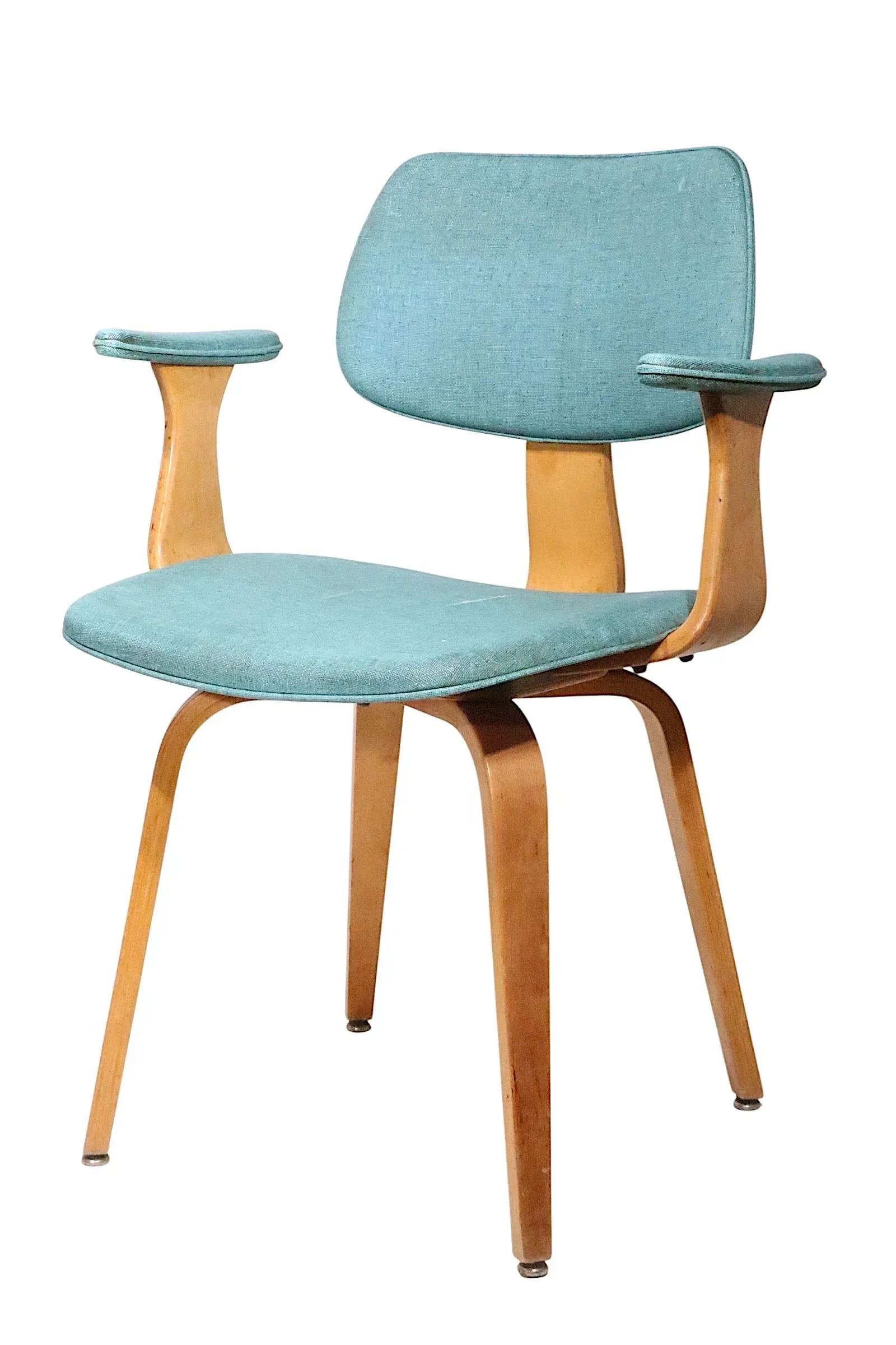 Pr. Mid Century Bentwood Chairs by Joe Atkinson for Thonet - 15