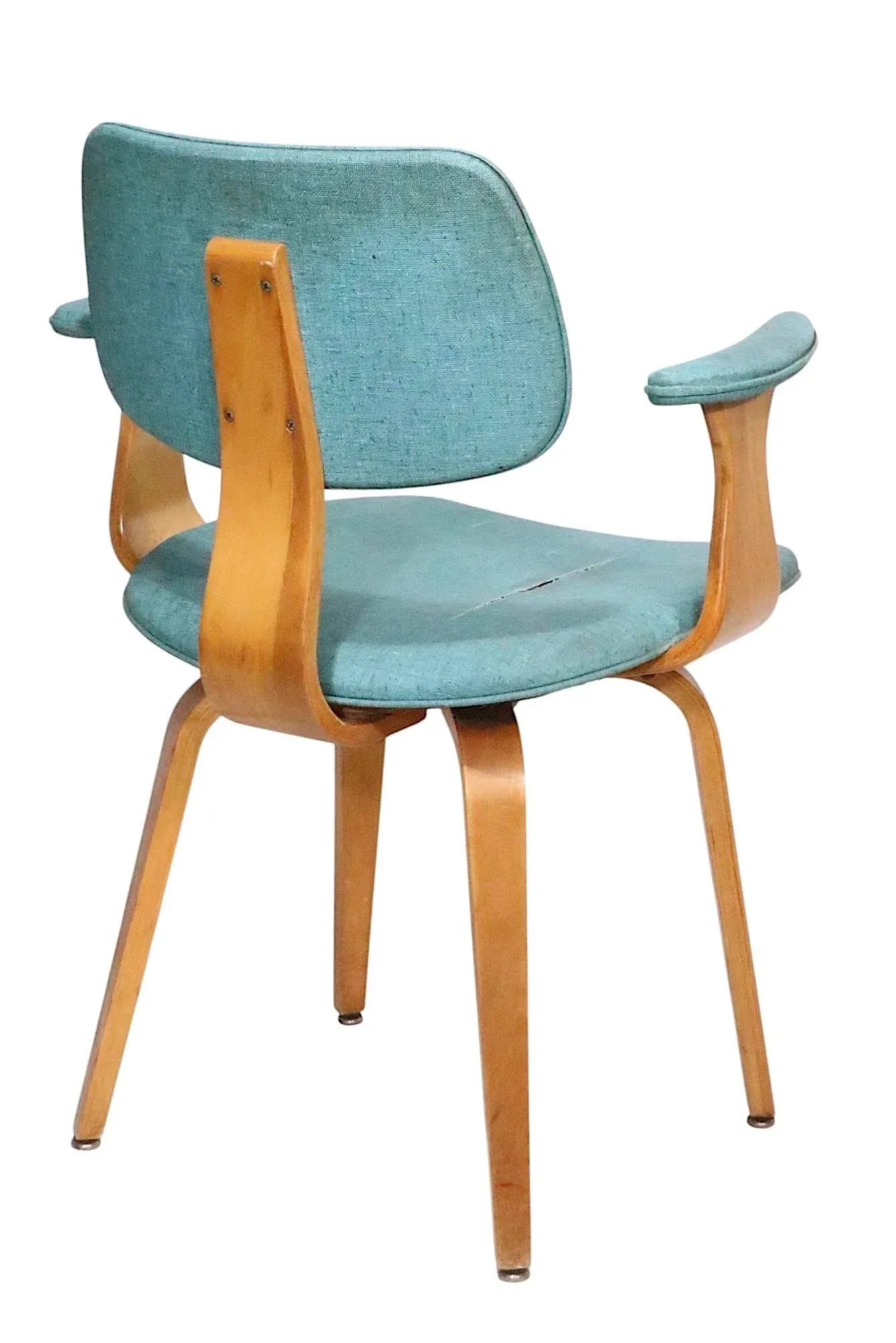 Pr. Mid Century Bentwood Chairs by Joe Atkinson for Thonet - 4
