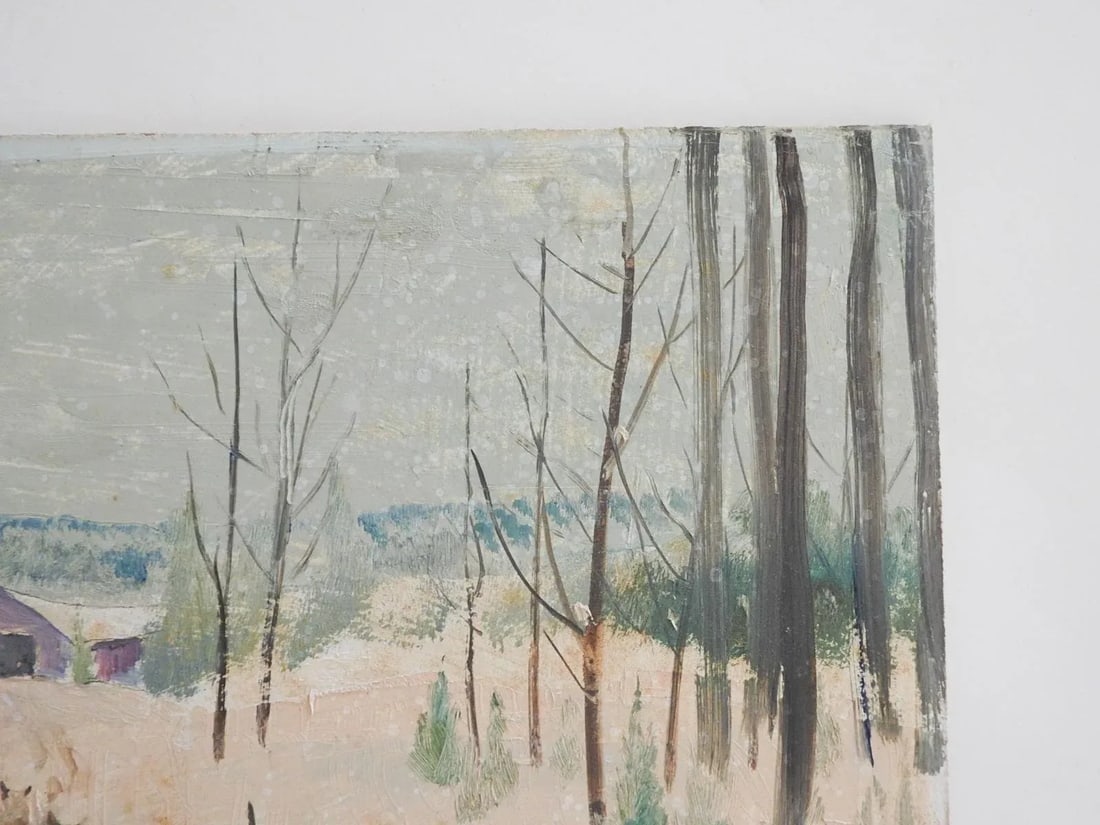 Chester Snowden Winter Snow Sleigh Scene Painting - 4