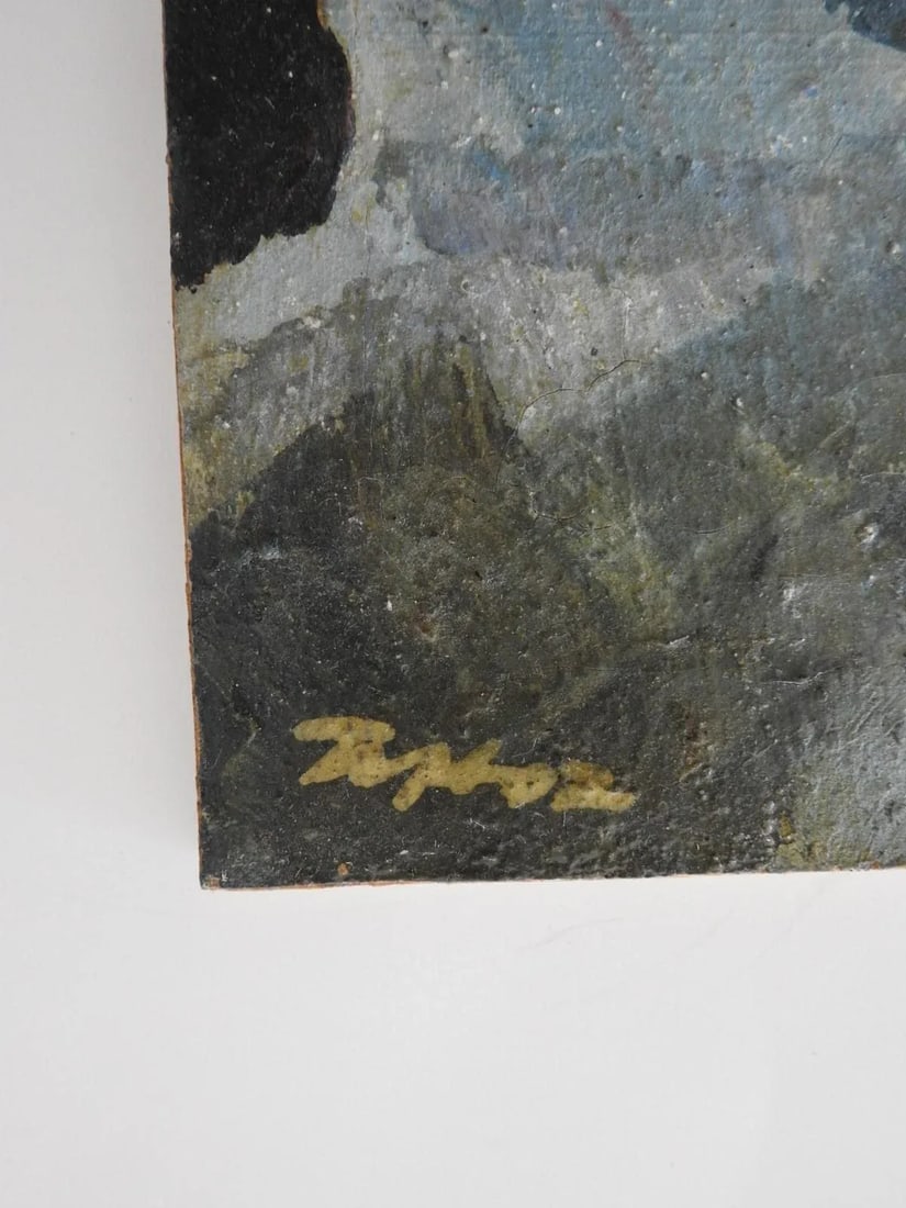 Mid 20th Century Portrait of Woman in White Cloak Painting - 2