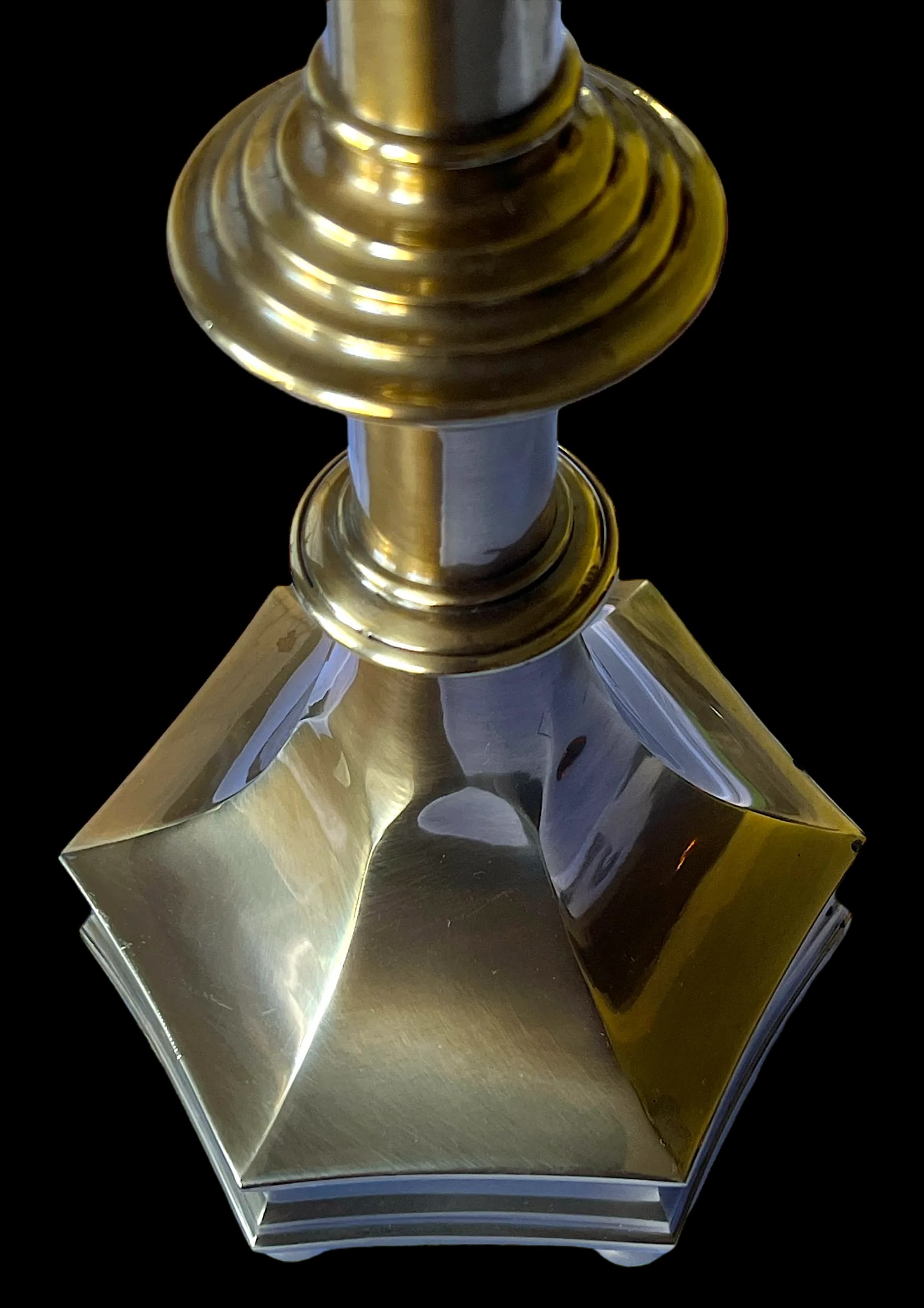 Vintage Frederick Cooper Solid Brass Candlestick Style Table Lamp – Colonial Revival Style - 6