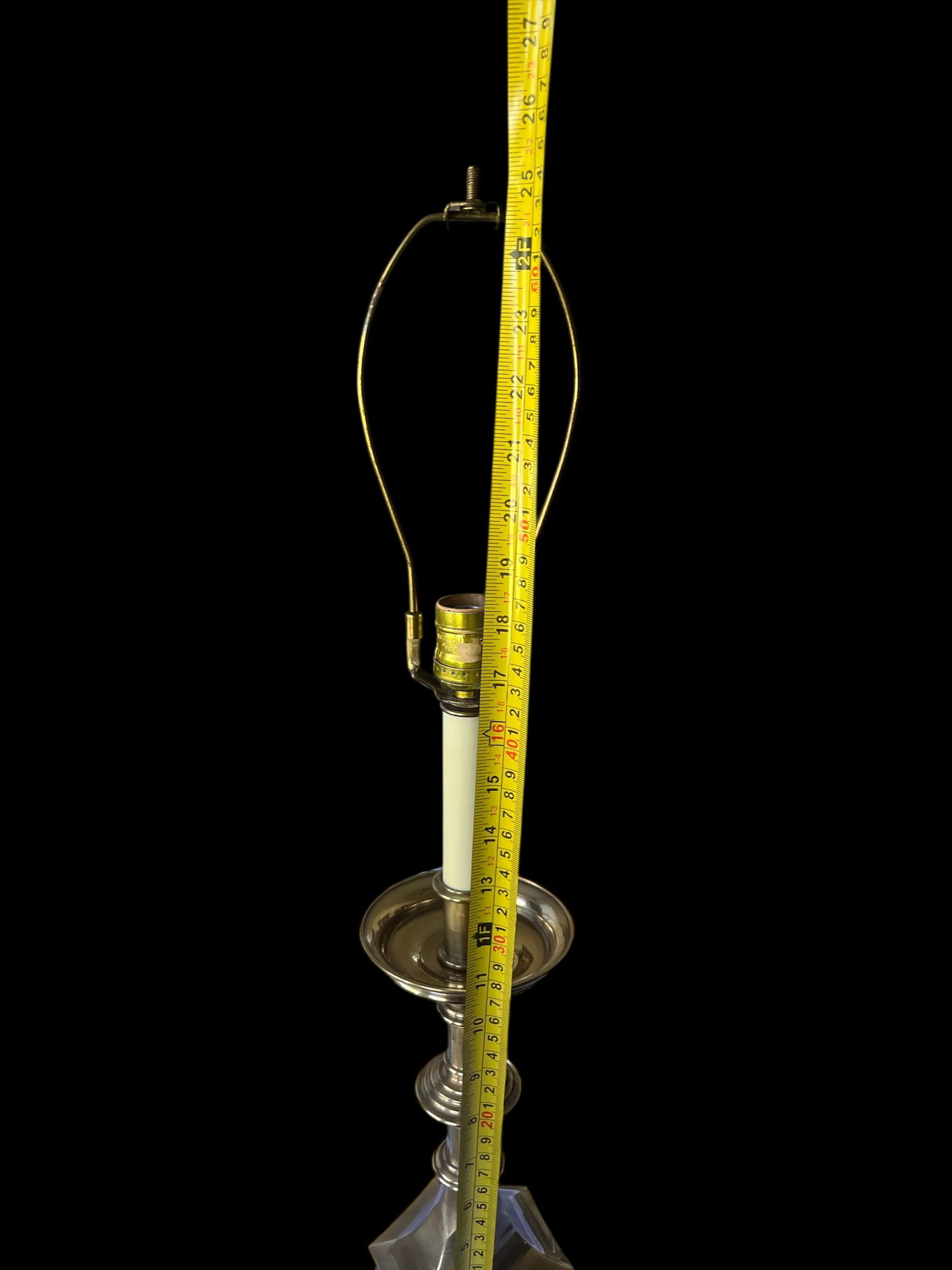 Vintage Frederick Cooper Solid Brass Candlestick Style Table Lamp – Colonial Revival Style - 8