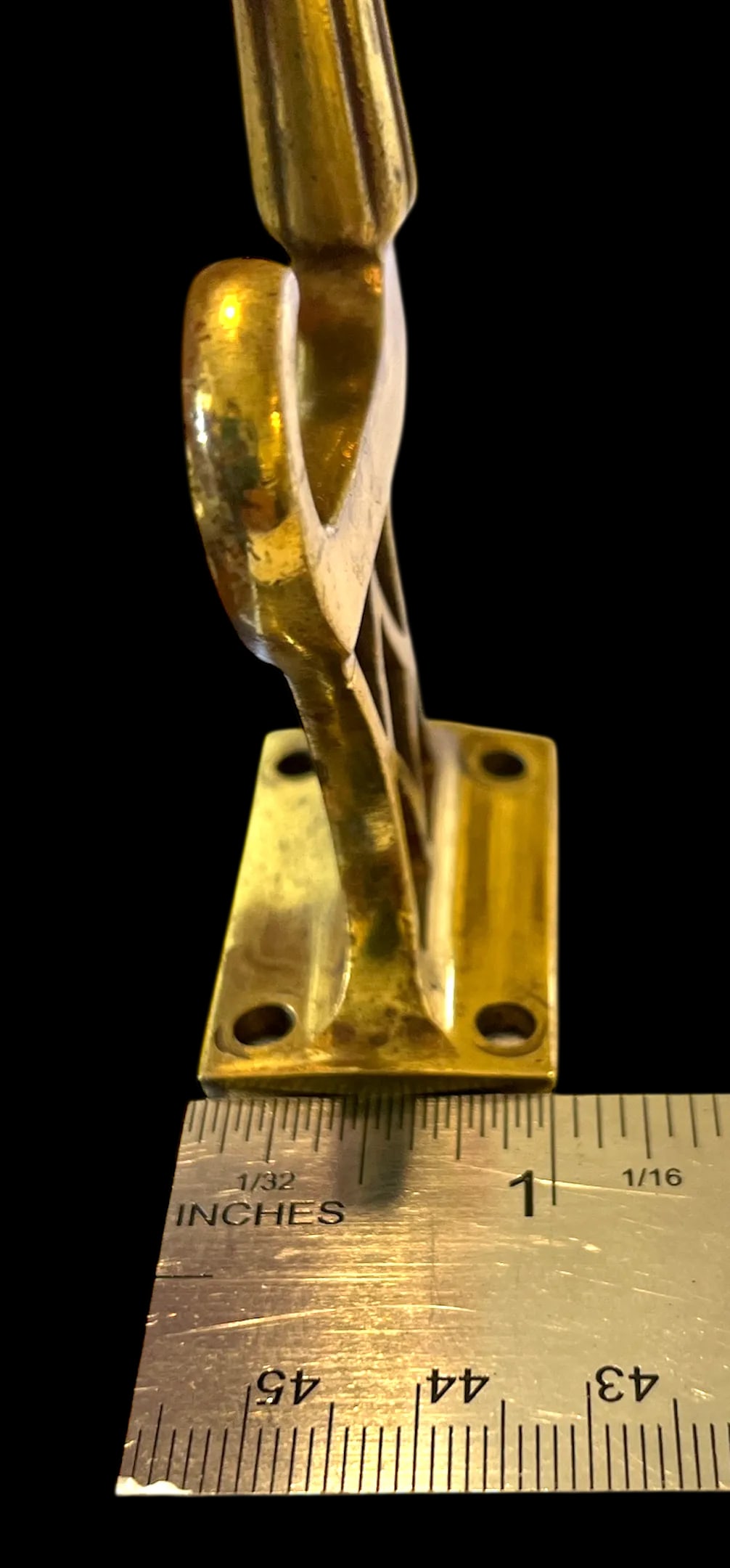 1980s Solid Brass Chippendale Hooks After P. E. Guerin - Set of Three - 8