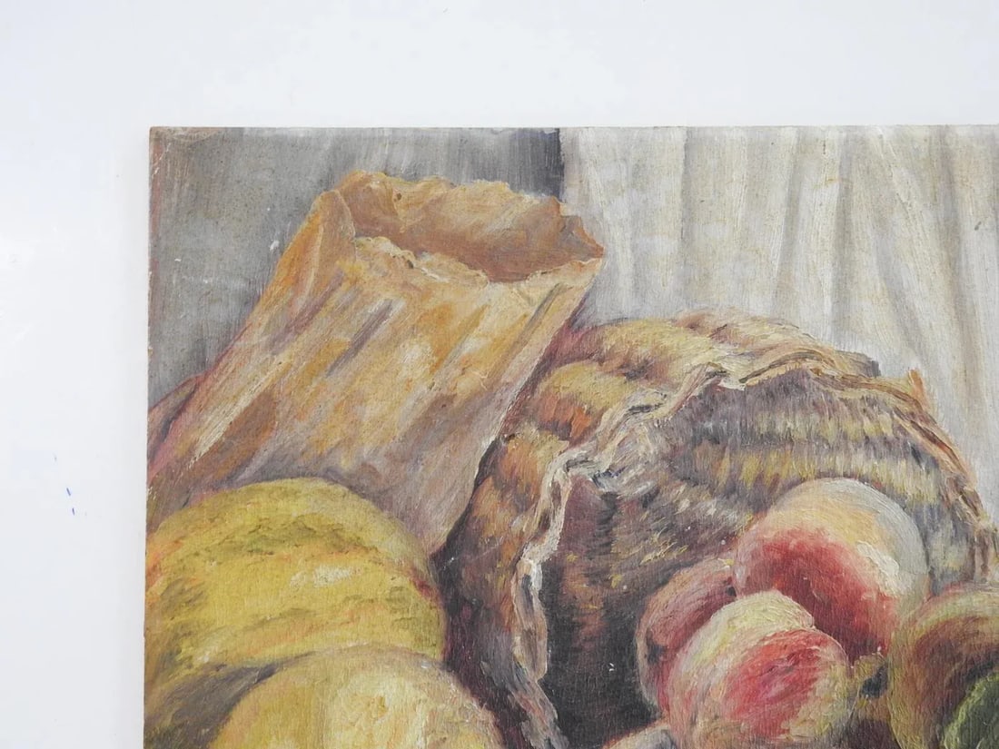 Early 20th Century Peaches Melons Still Life Painting - 2