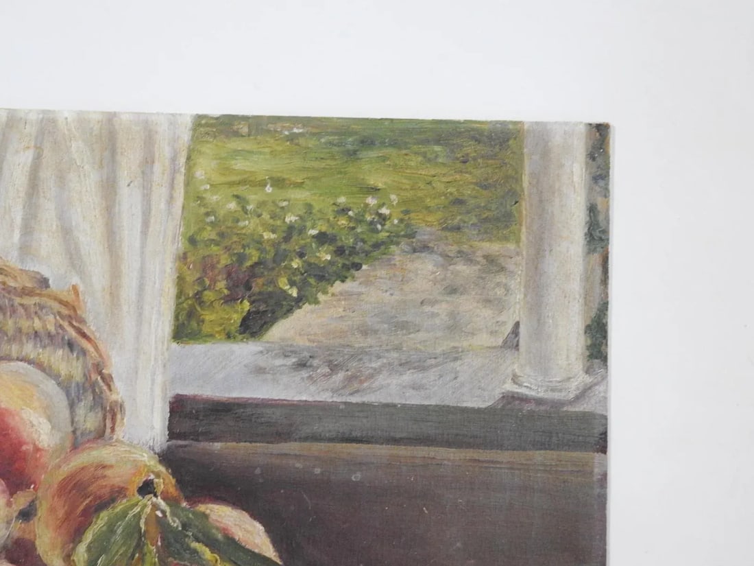 Early 20th Century Peaches Melons Still Life Painting - 4