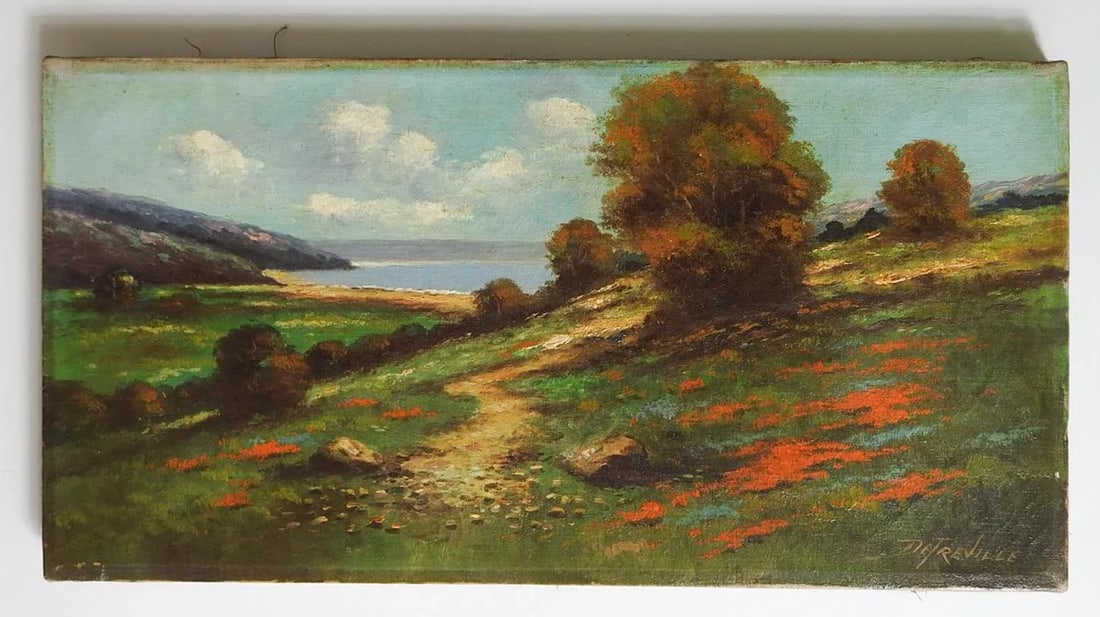 Late 19th Century California Coastal Landscape Painting - 2