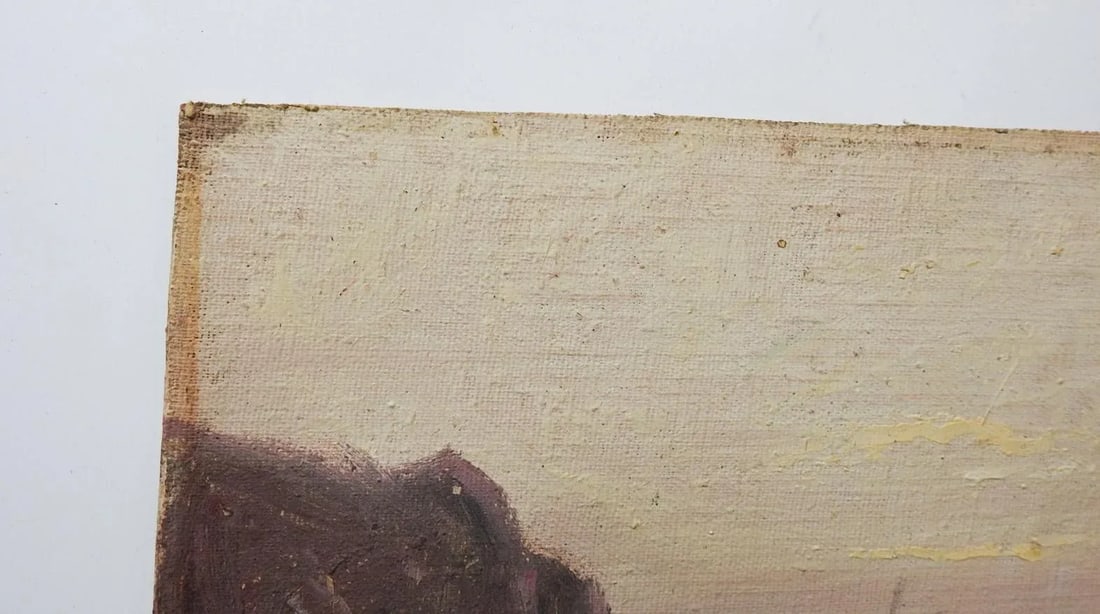 Small Early 20th Century Rocky Coastal Seascape Painting - 5