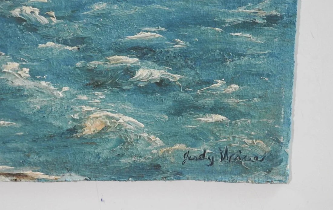 Mid 20th Century Coastal Sand Dunes Seascape Painting - 2