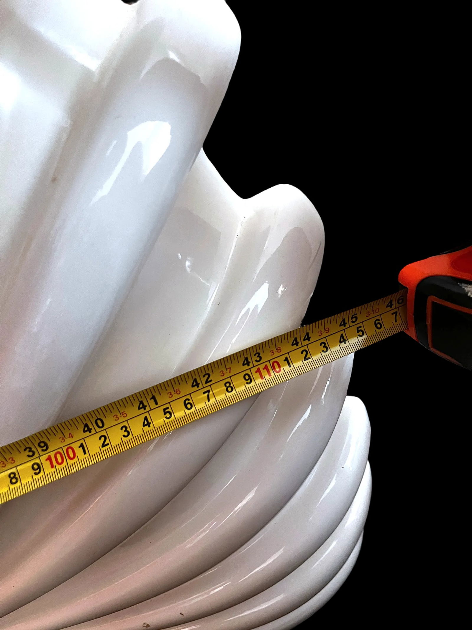 1980s Italian Postmodern Illuminated White Swan Fan Mirror "” Memphis Style Lacquer With Pink - 8