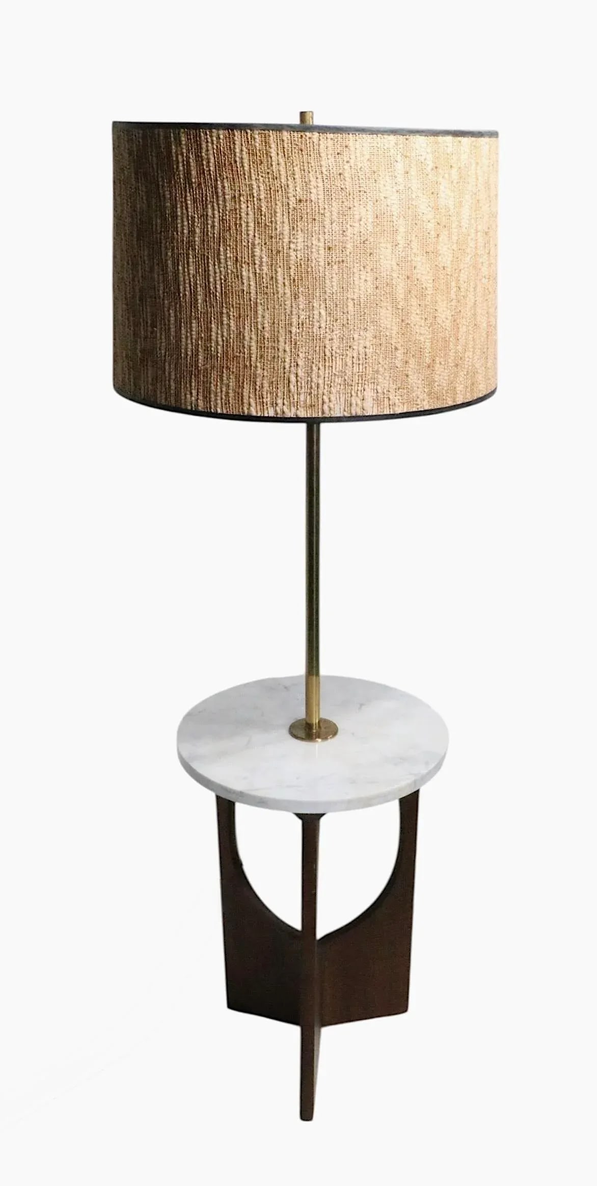 Mid 20th Century Attributed to Adrian Pearsall Combination Floor Lamp Table C. 1950/60's - 2
