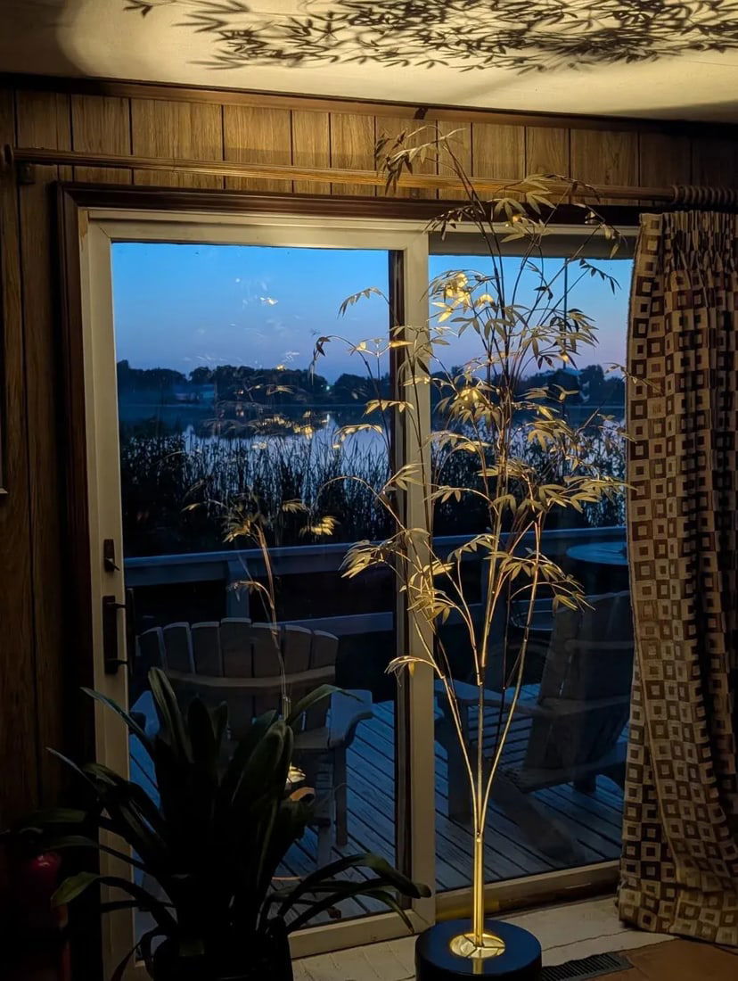 Copper and Brass, Curtis Jere Designed, Uplit-Lighting, Bamboo Tree, Brutalist, 1970's-1980's, M - 9