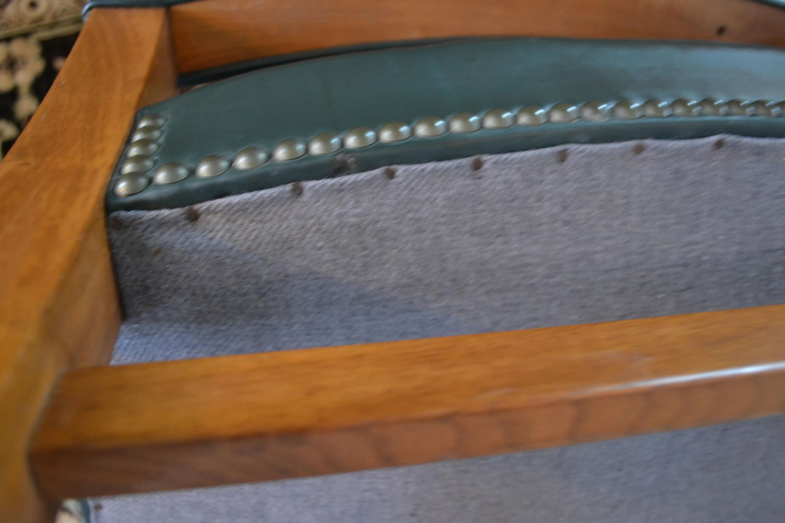 Mid 20th Century Gunlocke American Modernist Maple & Leather Armchairs - A Pair - 7