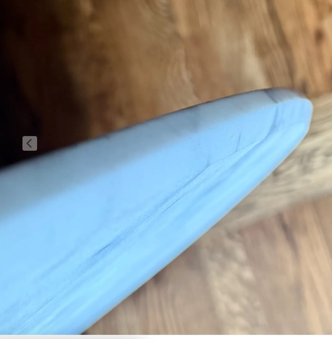 Burke Style Aluminum Tulip Table With Vintage Marble Top - 6