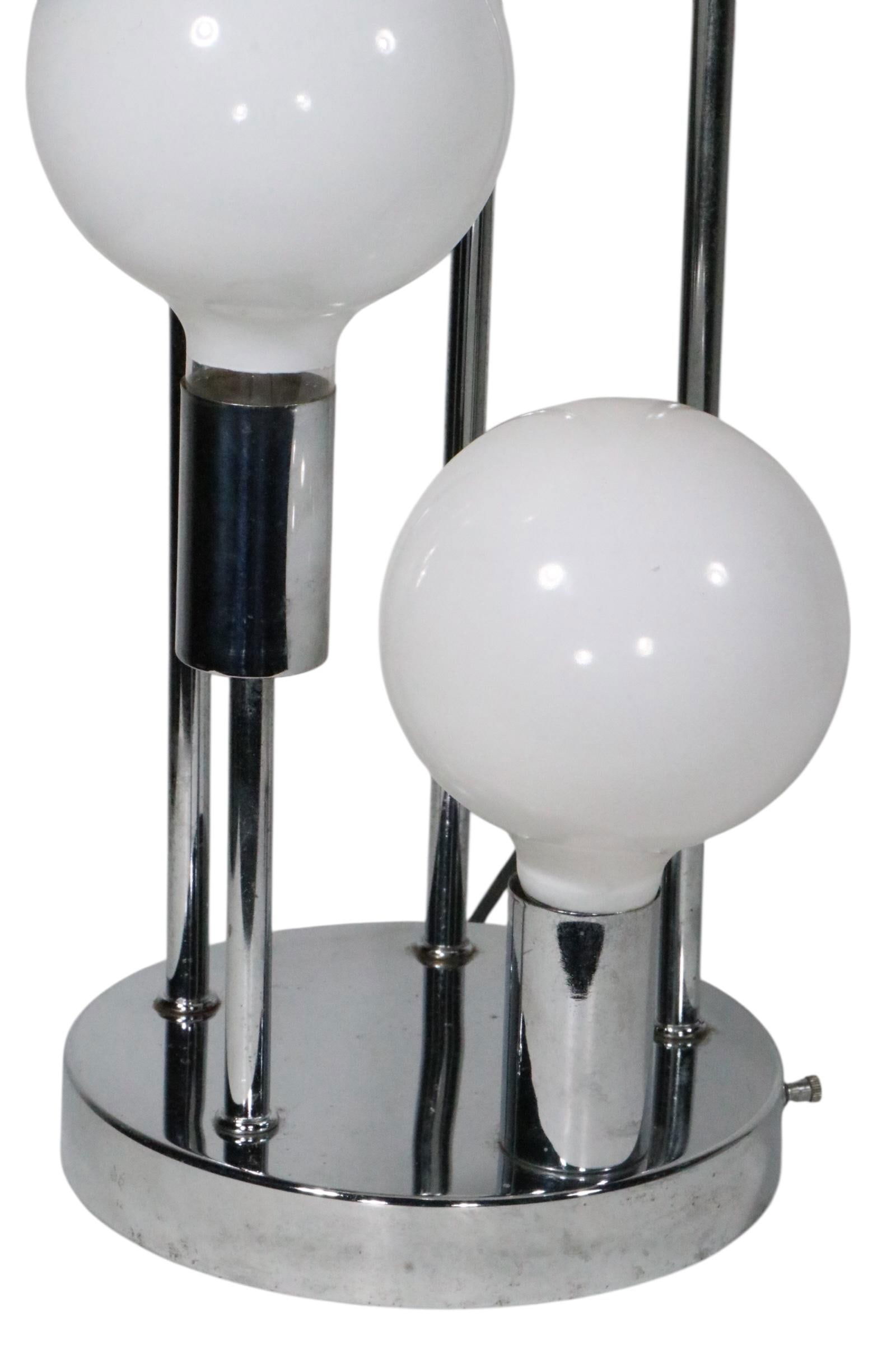 Chrome Spiral Twist Table Lamp by Sonneman c.1970's - 10