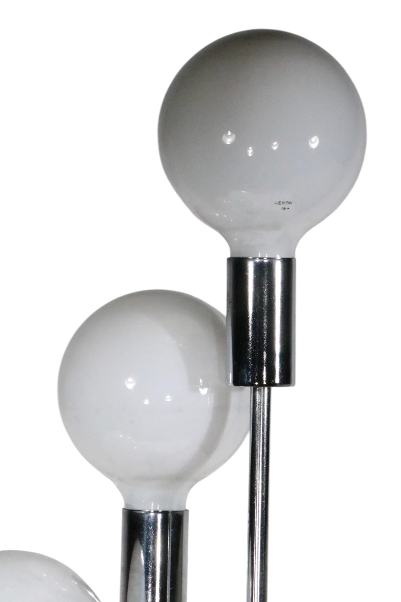 Chrome Spiral Twist Table Lamp by Sonneman c.1970's - 8