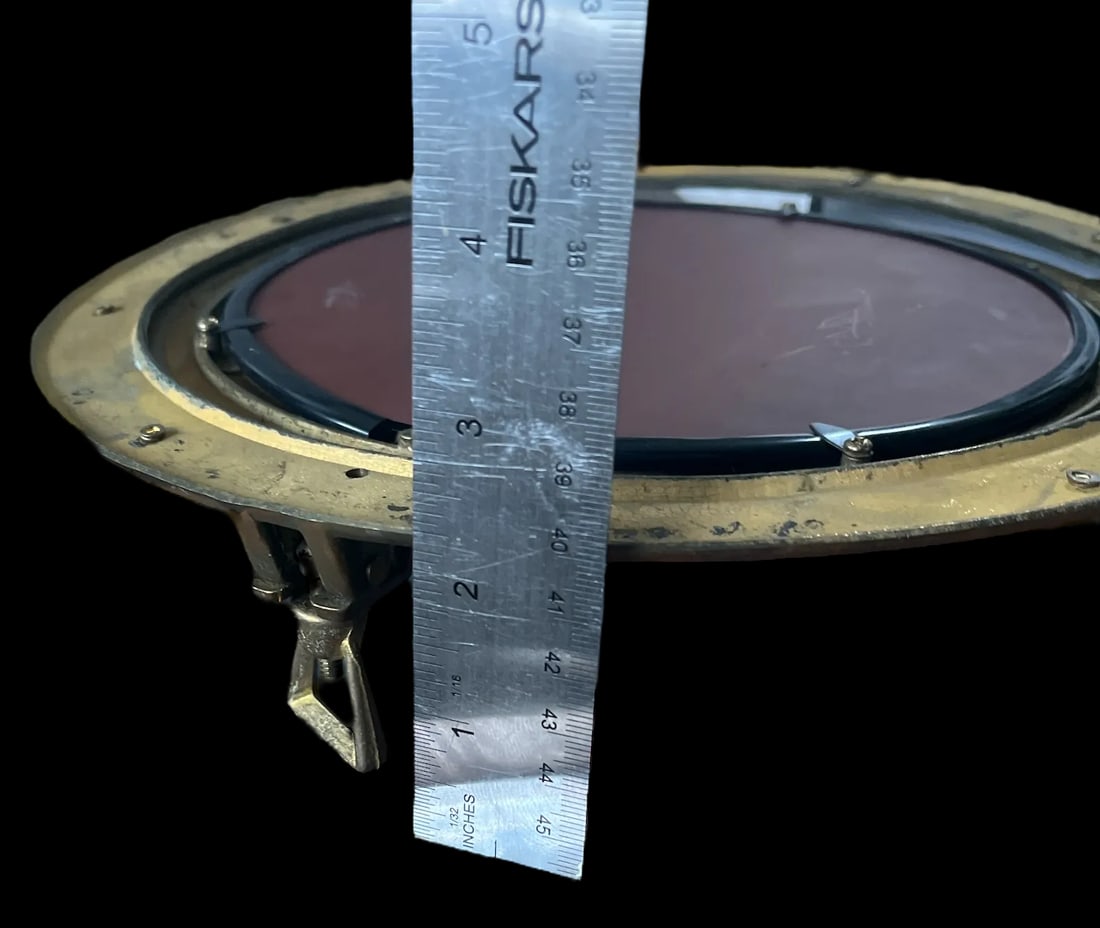Vintage Brass Porthole Mirror Â‚Ã„Ã® 11.5Â‚Ã„ - 6