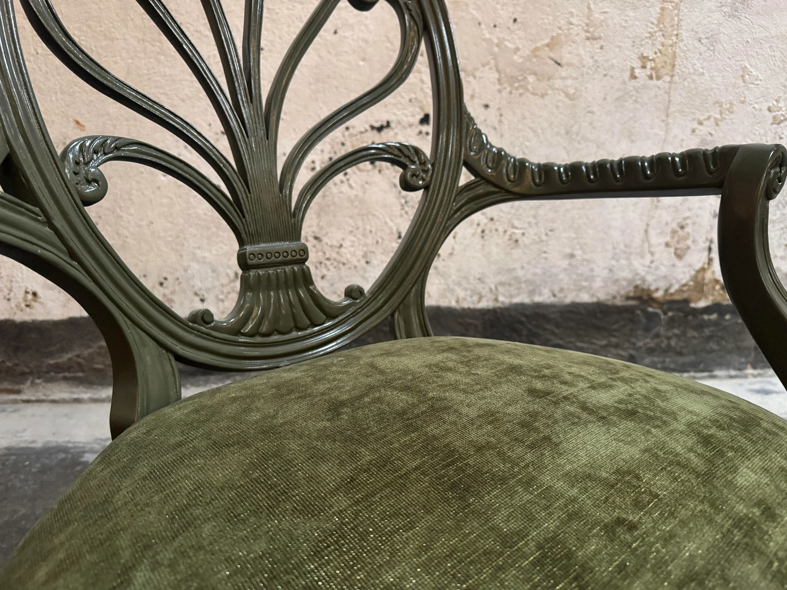 Pair of Vintage Neoclassical Revival "Prince of Wales" Fan Back Armchairs - Fully Restored - 6