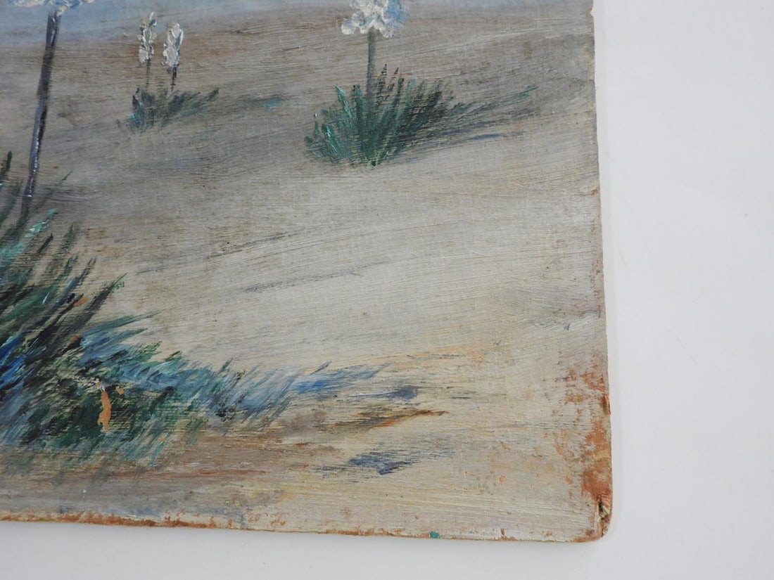 Early 20th Century Desert Yucca Landscape Painting - 5