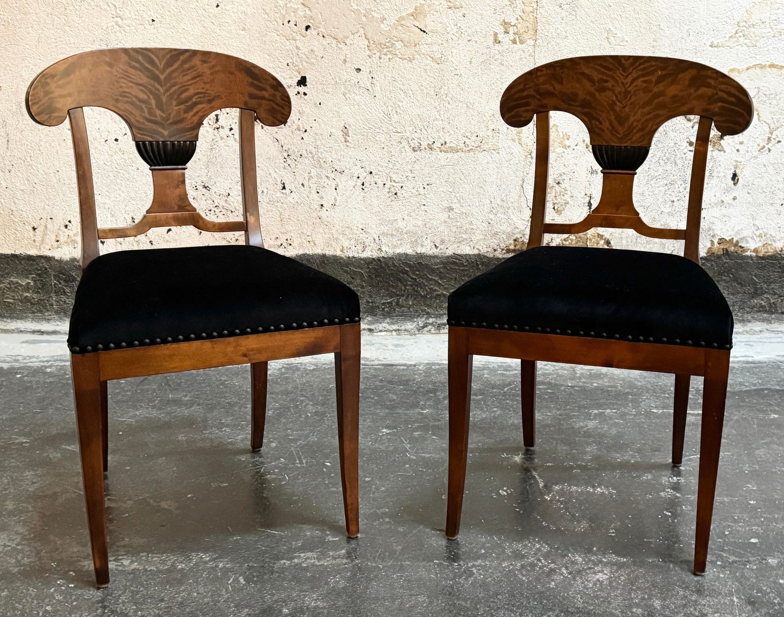 Pair of Antique Swedish Karl Johan (Biedermeier) Side Chairs - Fully Restored - 10