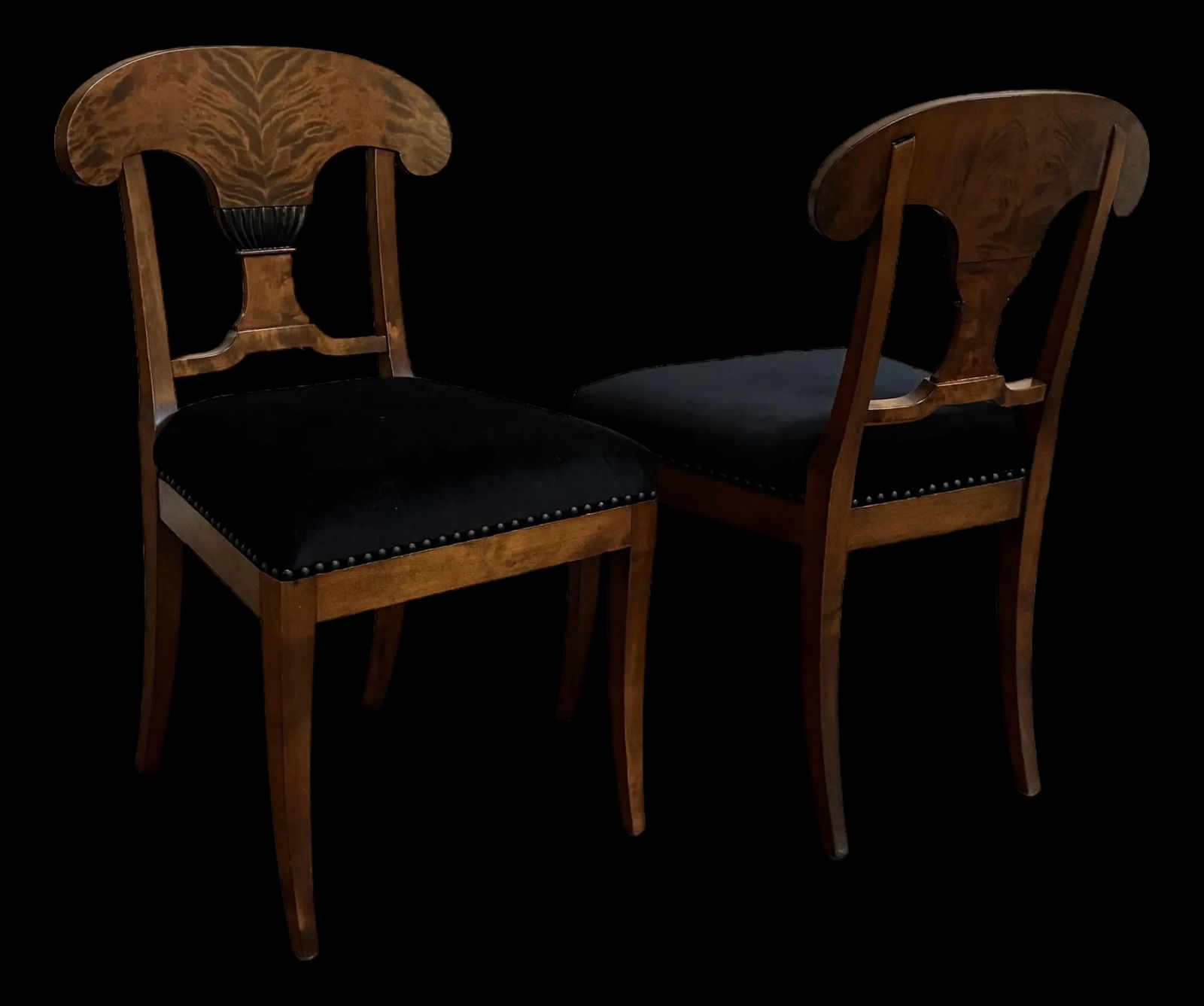 Pair of Antique Swedish Karl Johan (Biedermeier) Side Chairs - Fully Restored - 2