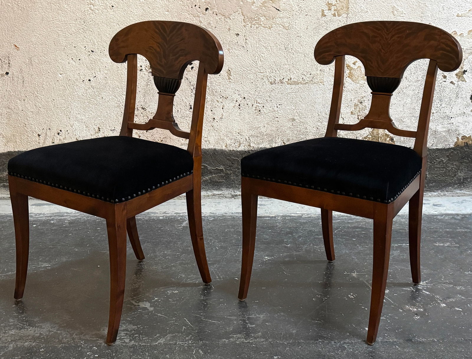 Pair of Antique Swedish Karl Johan (Biedermeier) Side Chairs - Fully Restored - 3