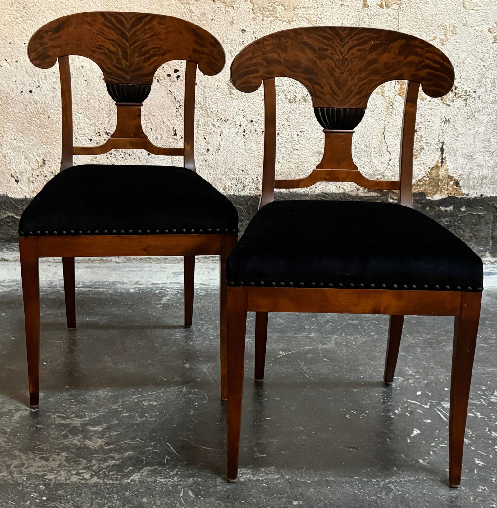 Pair of Antique Swedish Karl Johan (Biedermeier) Side Chairs - Fully Restored - 4
