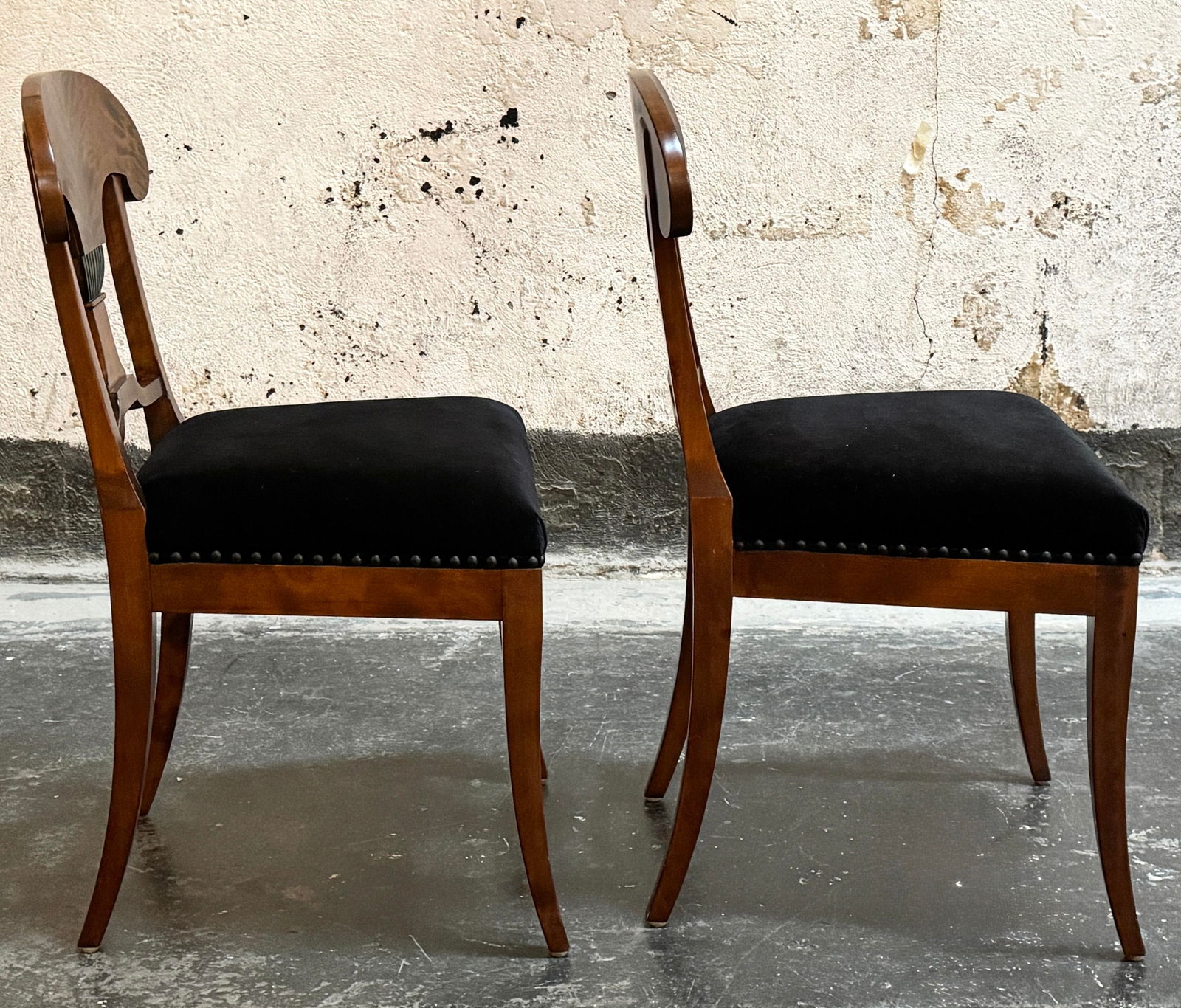 Pair of Antique Swedish Karl Johan (Biedermeier) Side Chairs - Fully Restored - 5