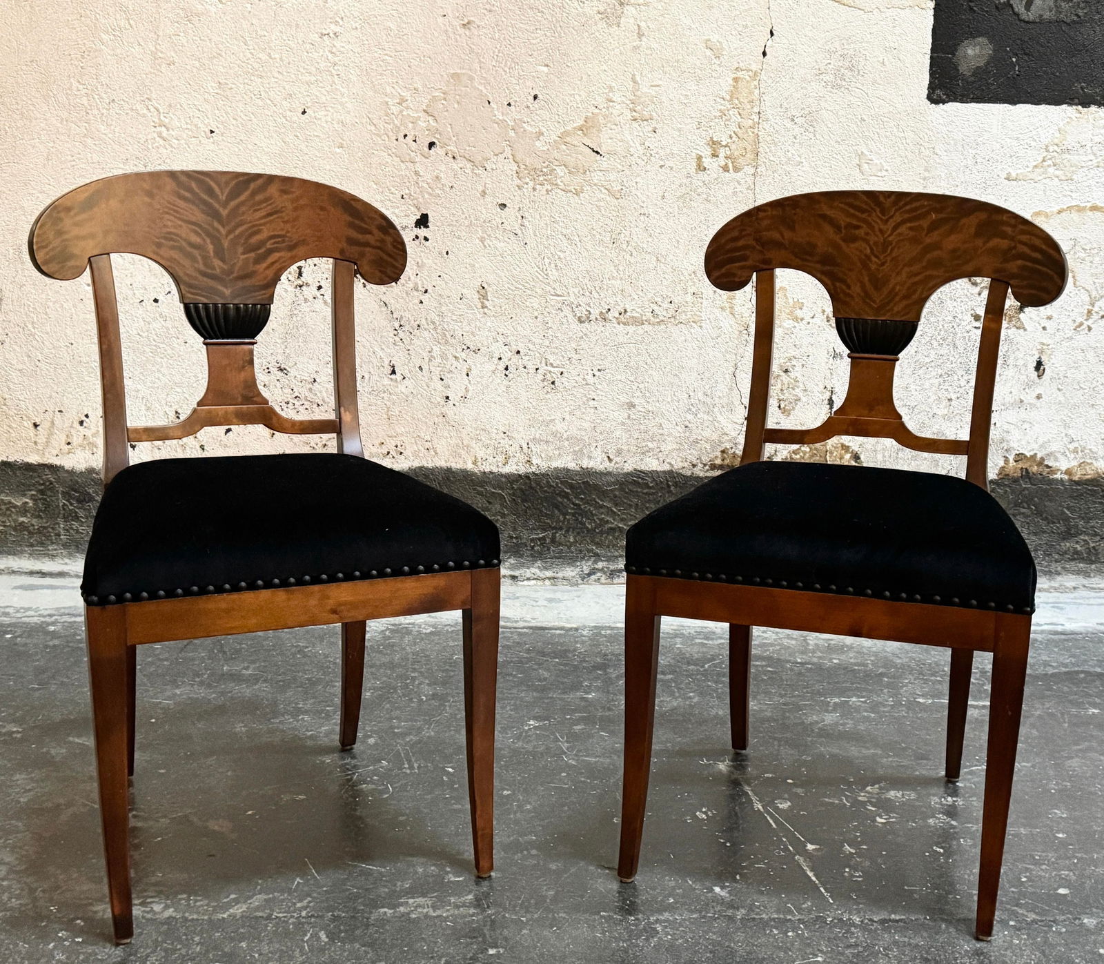 Pair of Antique Swedish Karl Johan (Biedermeier) Side Chairs - Fully Restored - 6