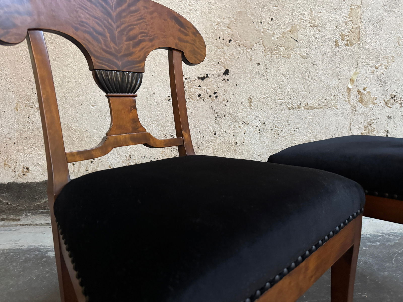 Pair of Antique Swedish Karl Johan (Biedermeier) Side Chairs - Fully Restored - 8