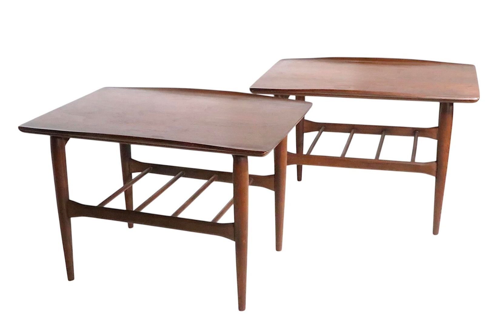 Pr. Mid Century Surfboard Top Side Tables by Bassett C 1950/60's - 13