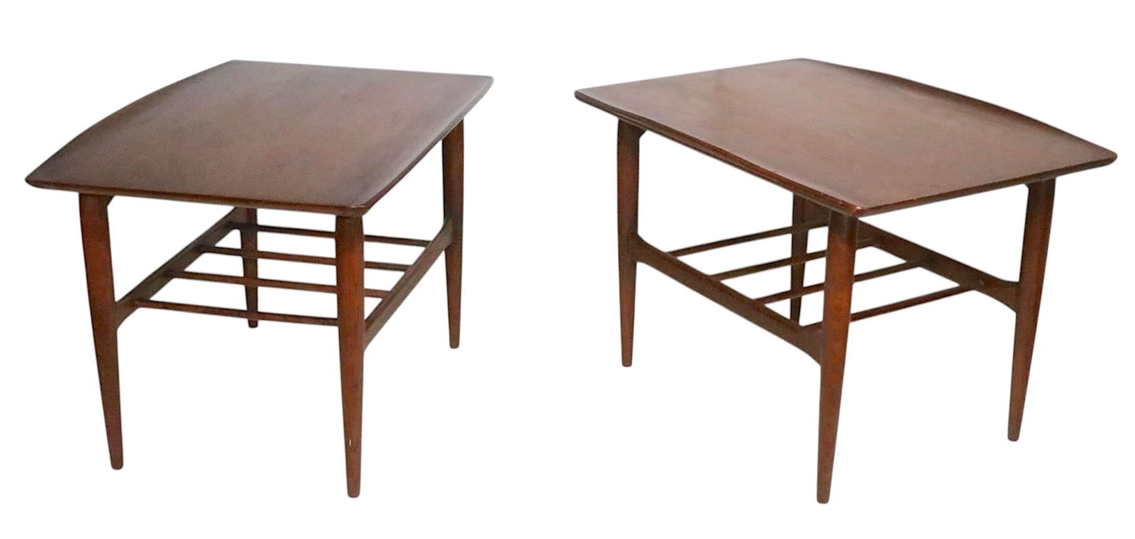 Pr. Mid Century Surfboard Top Side Tables by Bassett C 1950/60's - 2