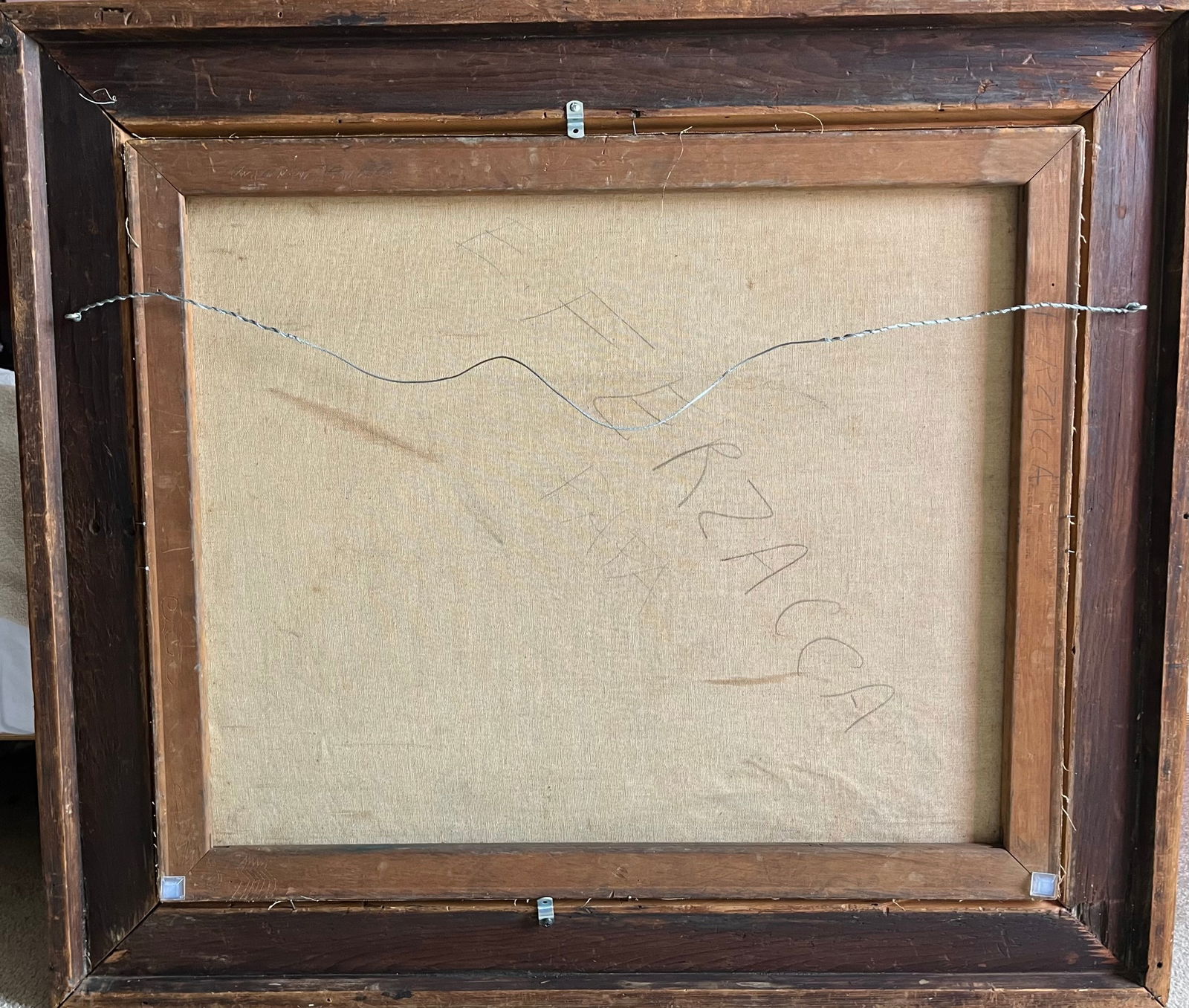 1940's Oil on Canvas"Autumn Still Life"-Antique Frame - 4