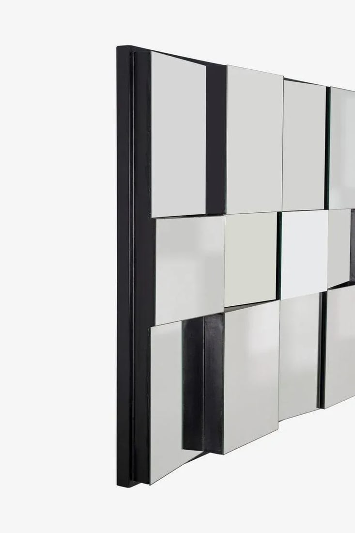 Neil Small Faceted Slopes Mirror Wall Sculpture - 4