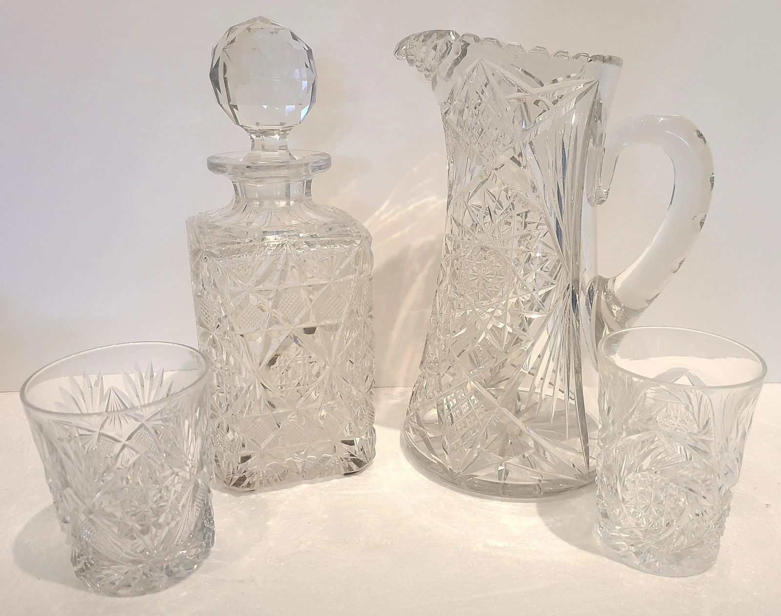 Vintage Late 20th Century Czech Bohemian Queens Lace Bar Set - 10 Pieces - 2