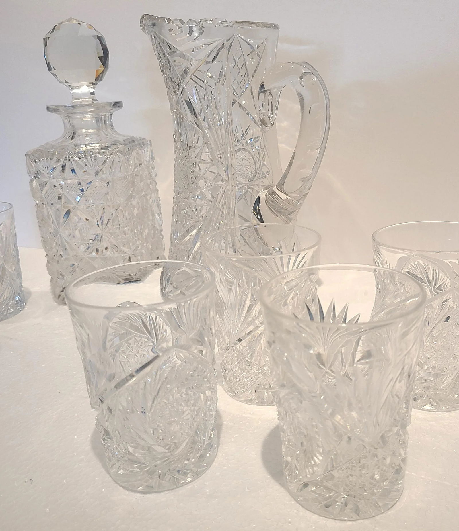 Vintage Late 20th Century Czech Bohemian Queens Lace Bar Set - 10 Pieces - 3