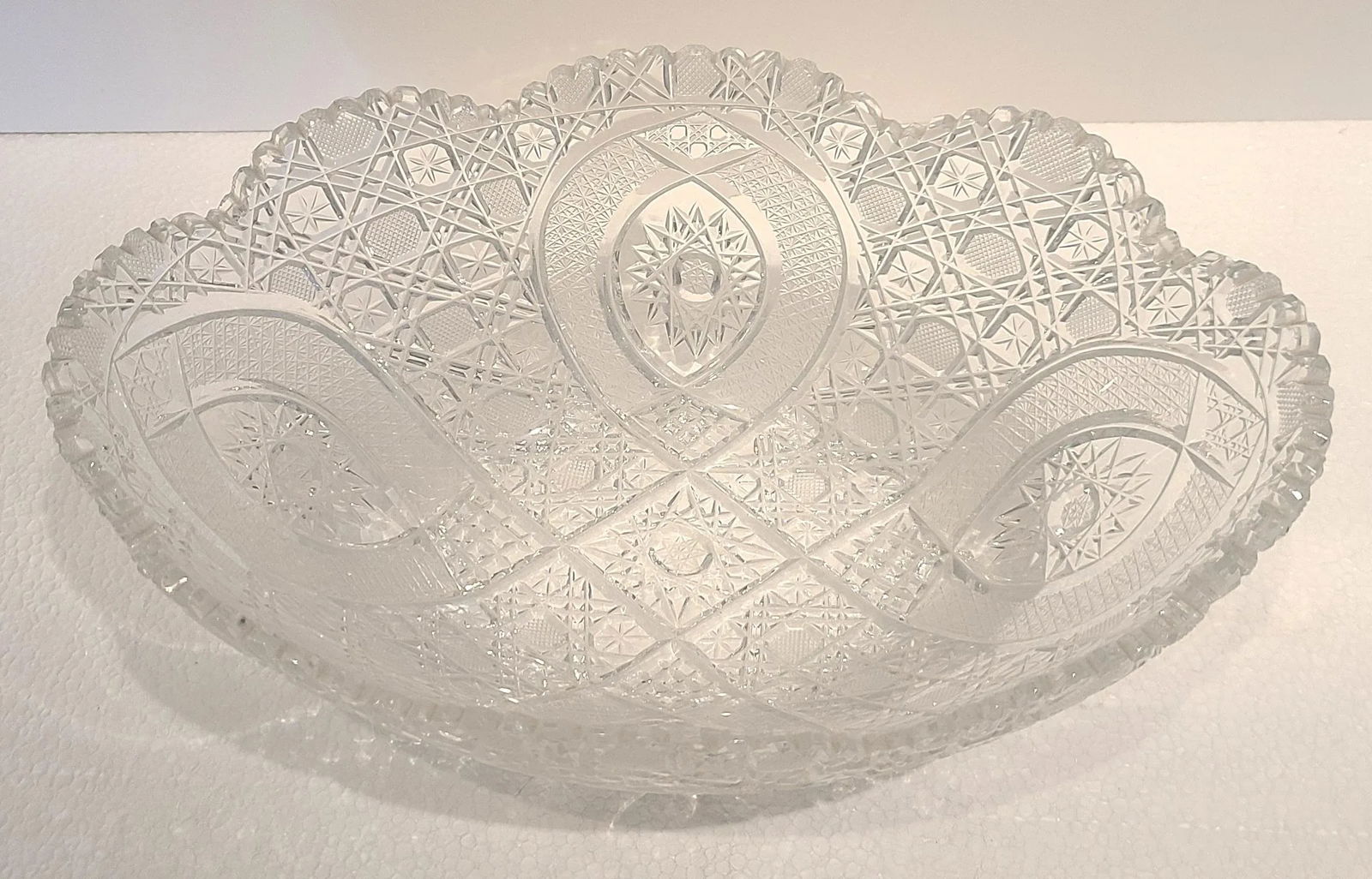 Vintage Czech Bohemian Queens Lace Bowl Set - 3 Pieces - 10