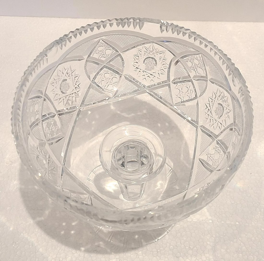 Vintage Czech Bohemian Queens Lace Bowl Set - 3 Pieces - 8