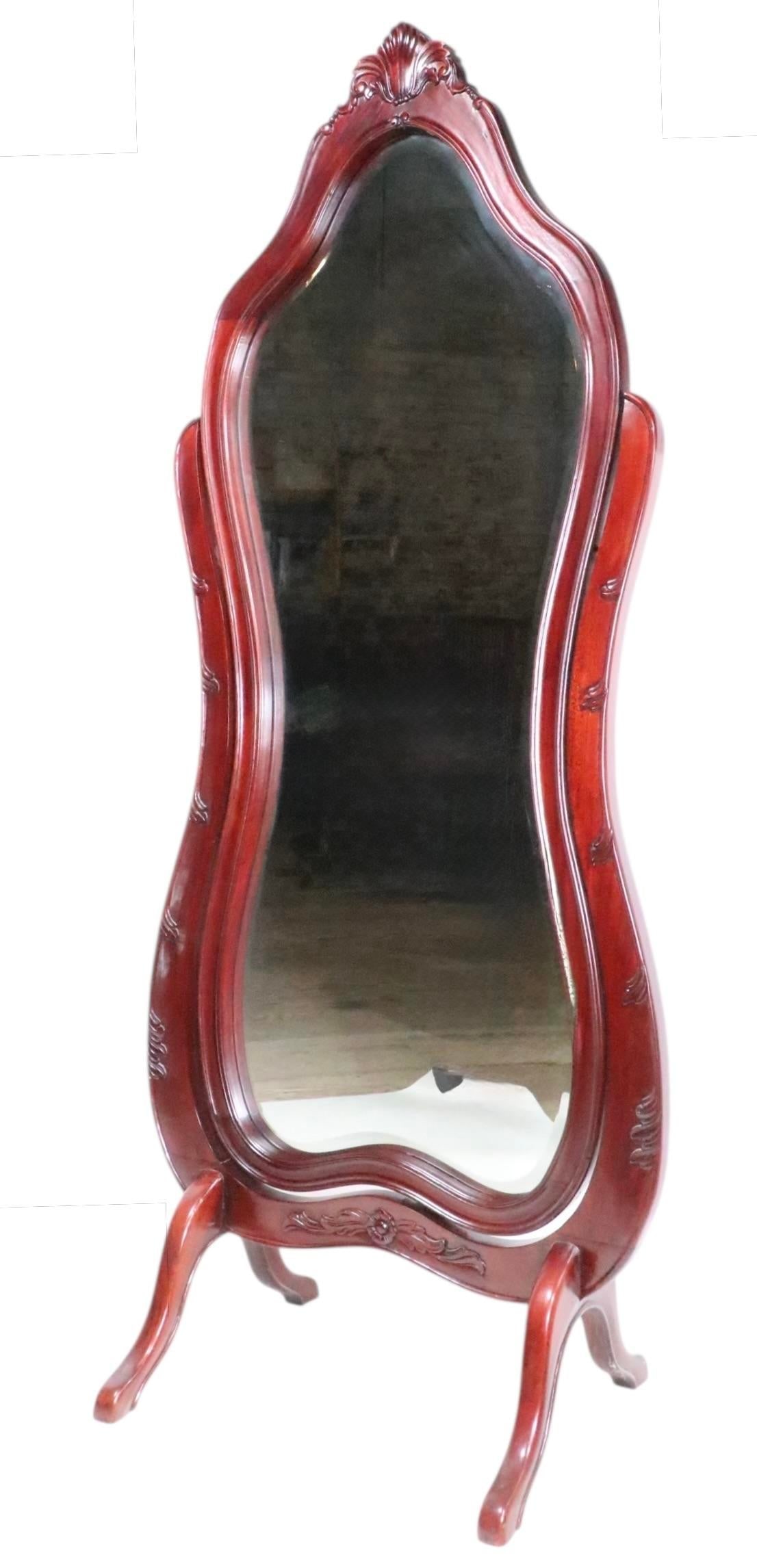 Late 19th Century Victorian Floor Standing Cheval Mirror - 11