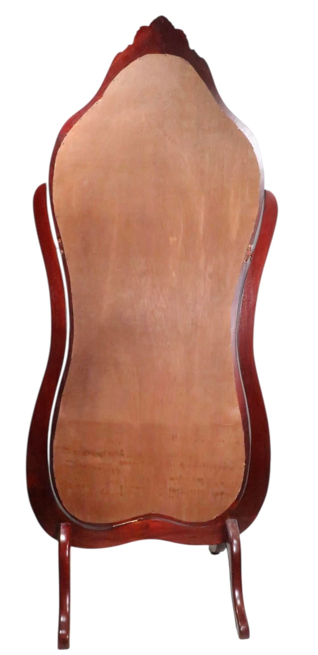 Late 19th Century Victorian Floor Standing Cheval Mirror - 13