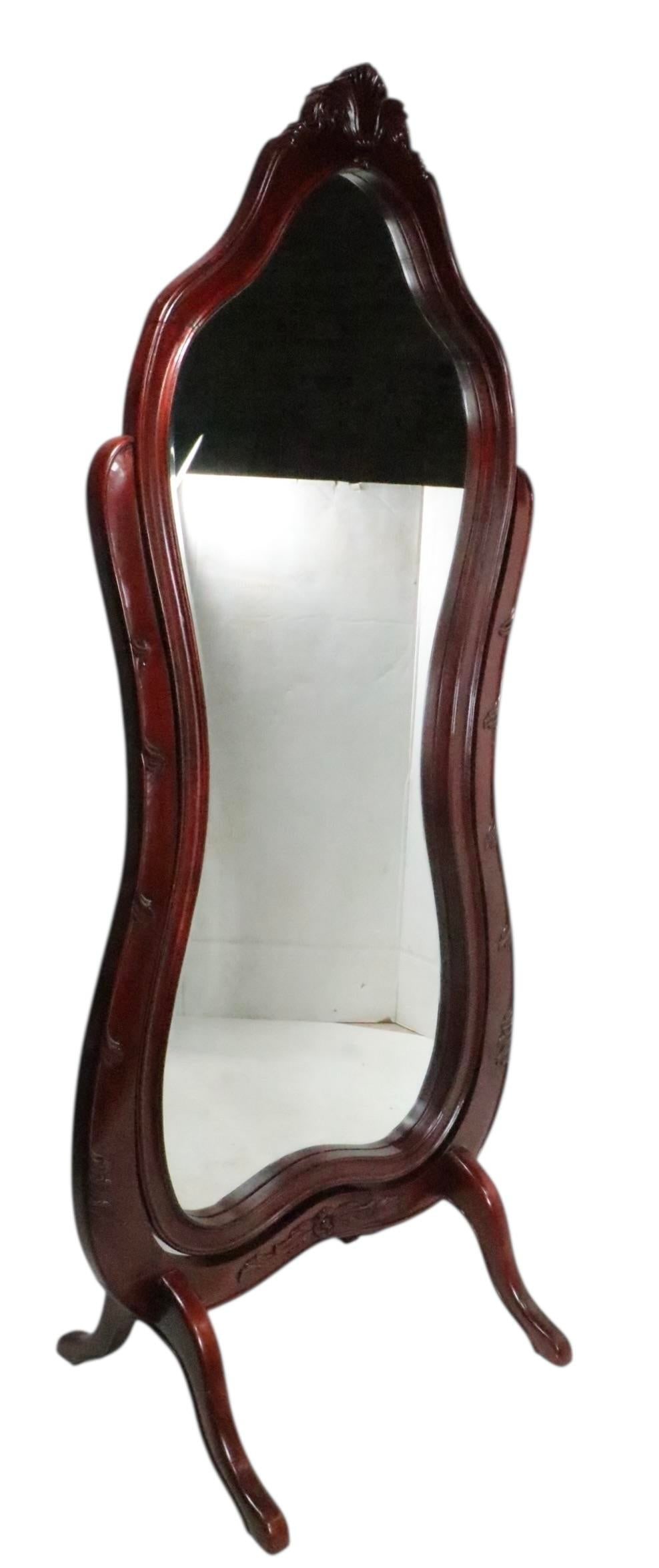 Late 19th Century Victorian Floor Standing Cheval Mirror - 4