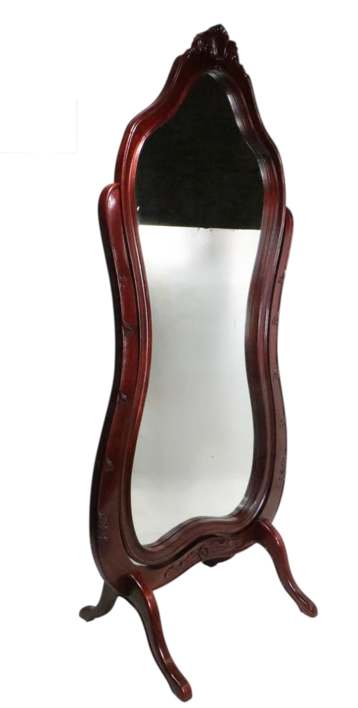 Late 19th Century Victorian Floor Standing Cheval Mirror - 5