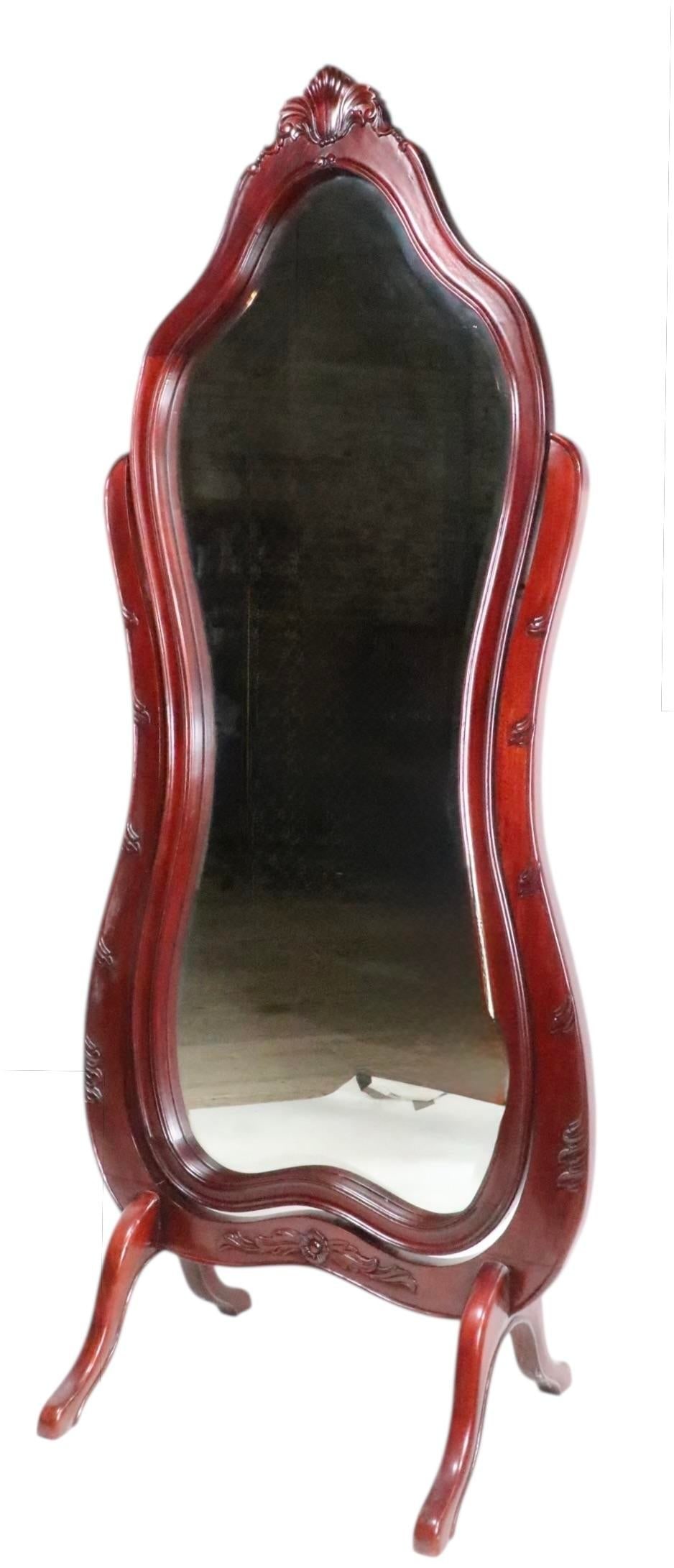 Late 19th Century Victorian Floor Standing Cheval Mirror - 9