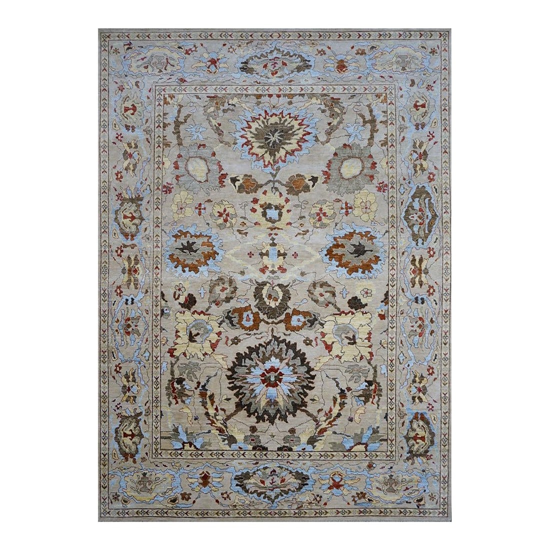 Afghan Sultanabad Bamboo & Silk 9x12 Ivory, Gray, Light Blue & Red Handmade Area Rug #1143487: Afghan Sultanabad Bamboo & Silk 9x12 Ivory, Gray, Light Blue & Red Handmade Area Rug #1143487 Condition: Imperfections: No Imperfections Condition Notes: New Dimensions: Height: 0.25 in. Width: