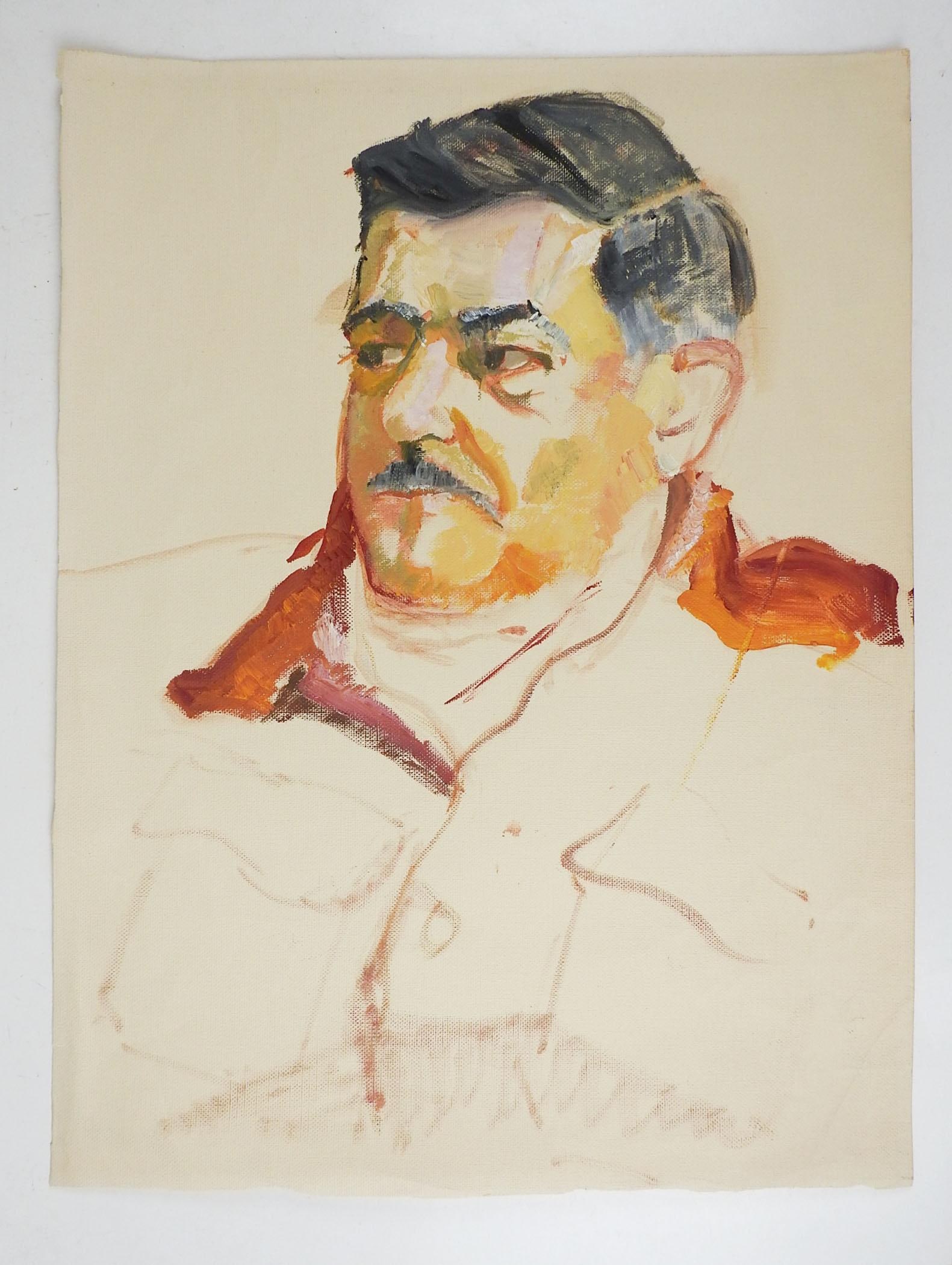 Distinguished Gentleman Portrait Study Painting - 2