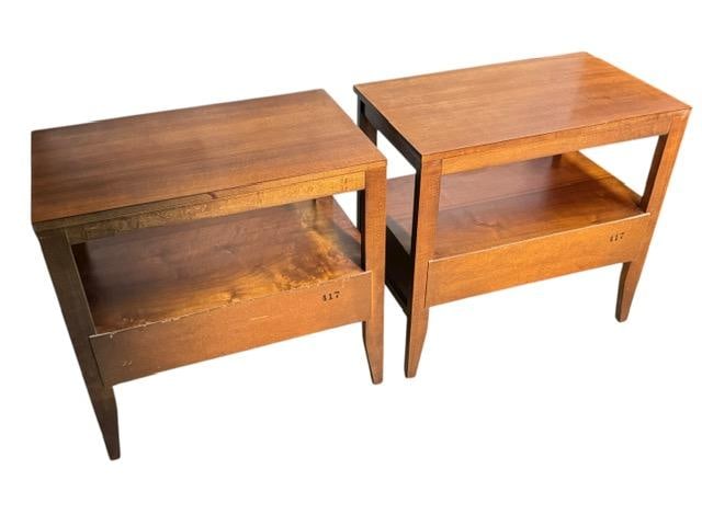 1950s Mid Century Modern Walnut Bedroom Set by West Michigan Furniture C. 1950's Highboy Dresser Wit - 12
