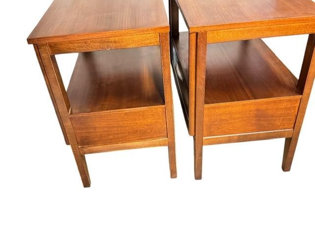 1950s Mid Century Modern Walnut Bedroom Set by West Michigan Furniture C. 1950's Highboy Dresser Wit - 13