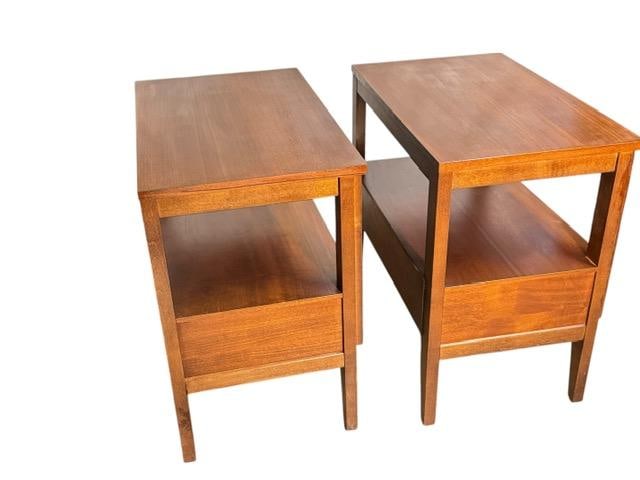 1950s Mid Century Modern Walnut Bedroom Set by West Michigan Furniture C. 1950's Highboy Dresser Wit - 14