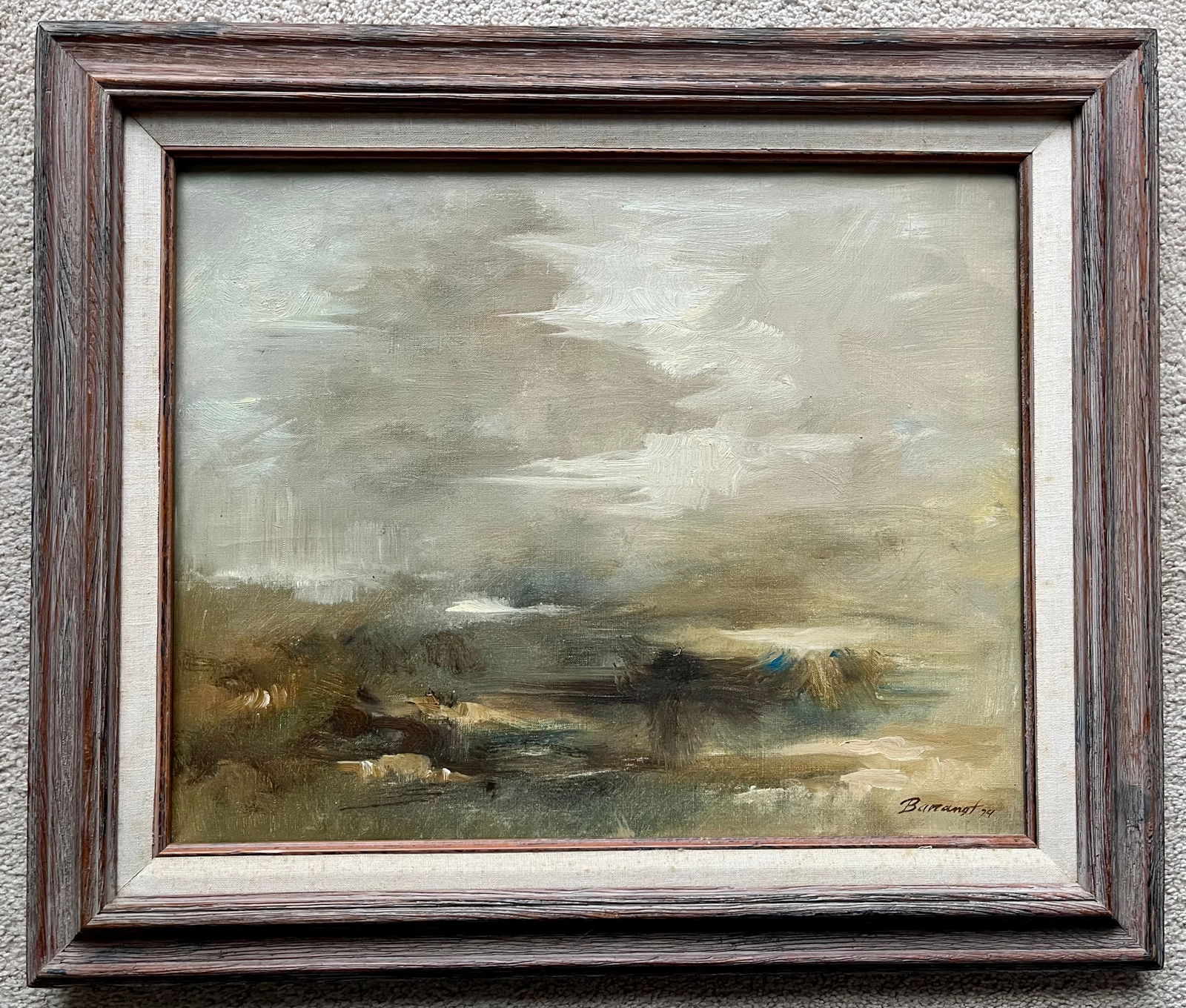 Original Oil Landscape-Framed, Signed,.Baranet-1994 - 5