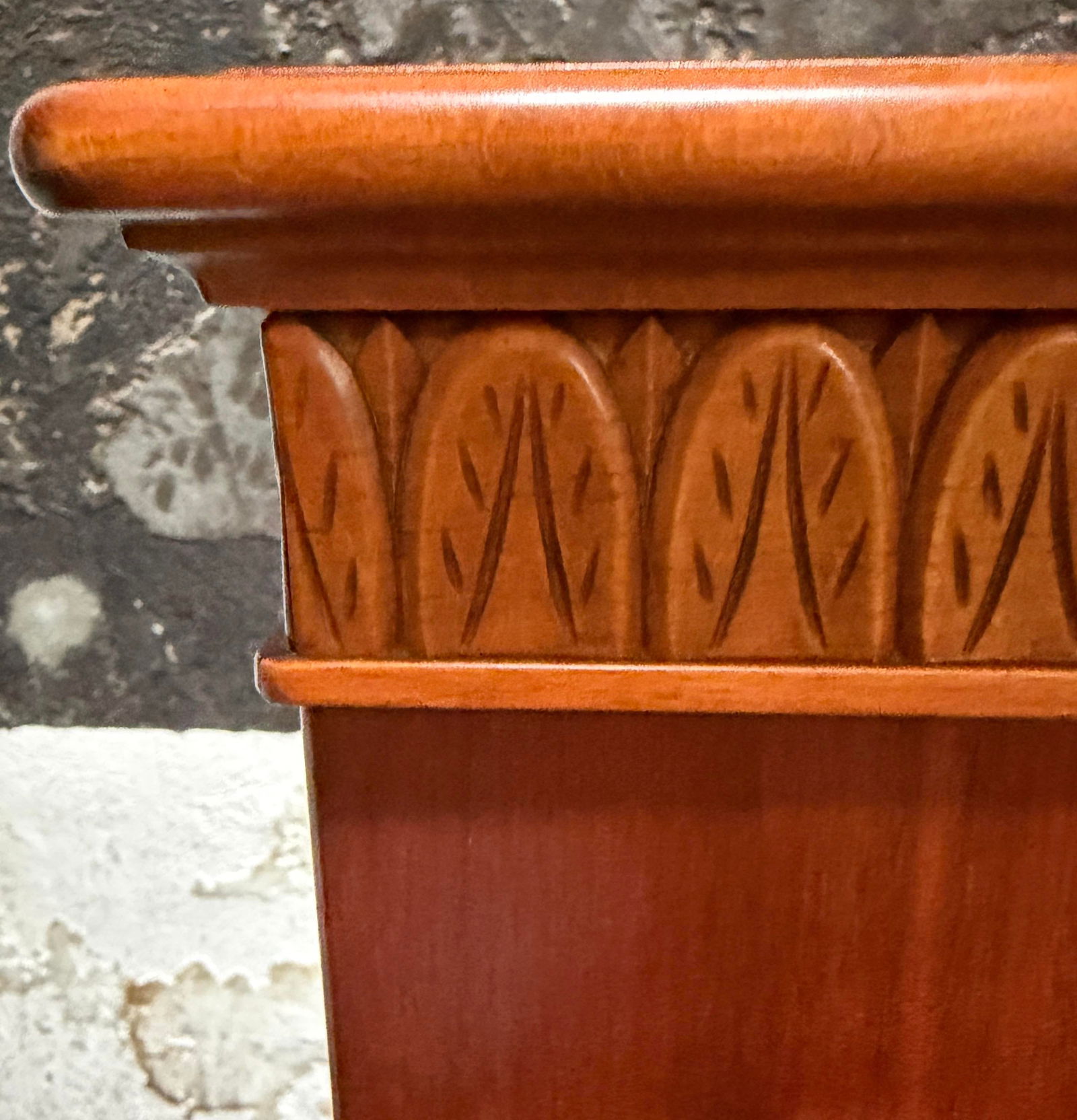 Swedish Grace Hand-Carved Antique Art Deco Bar or Storage Cabinet 1920s - 8